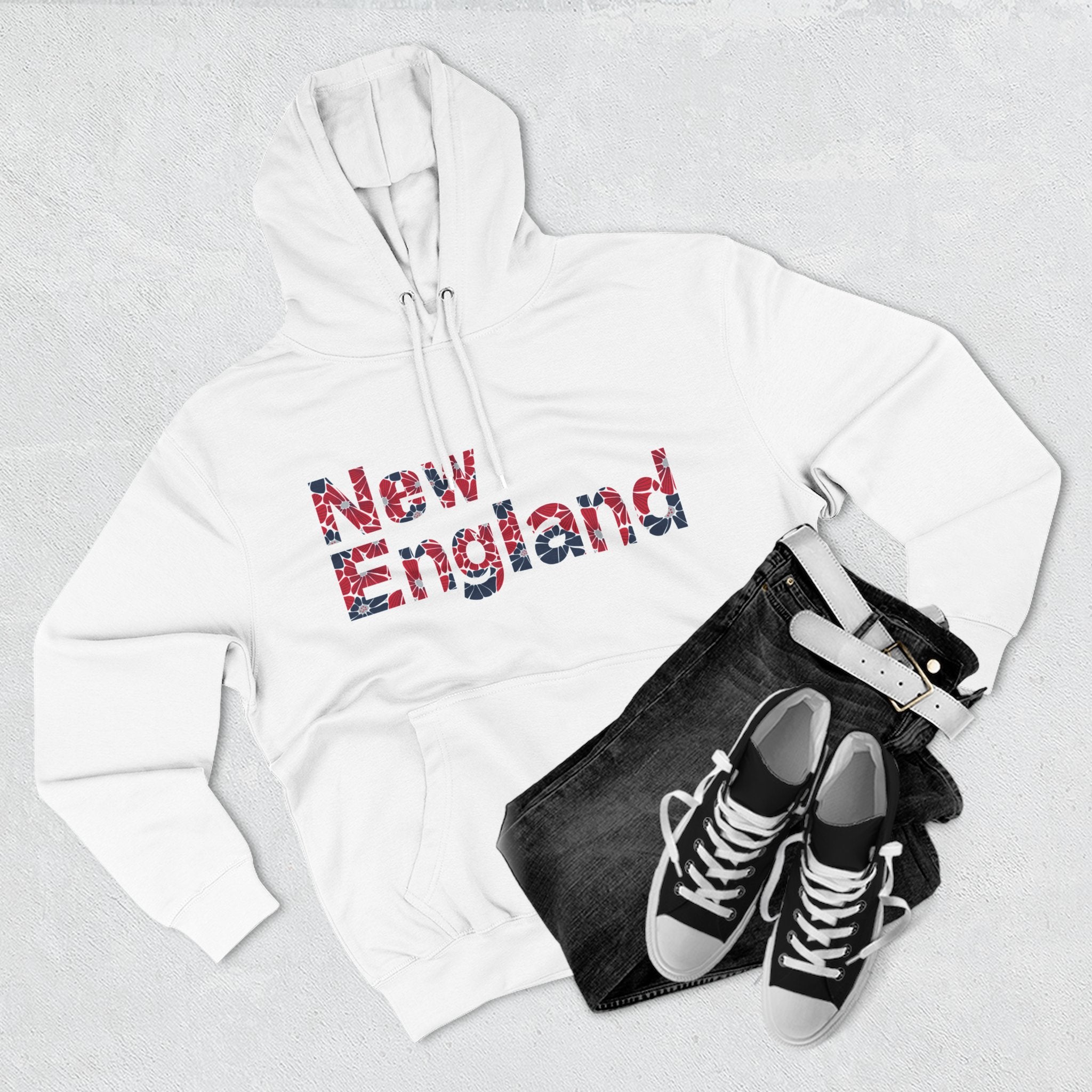 New England Floral Hoodie | Relaxed Fit Everyday Layer