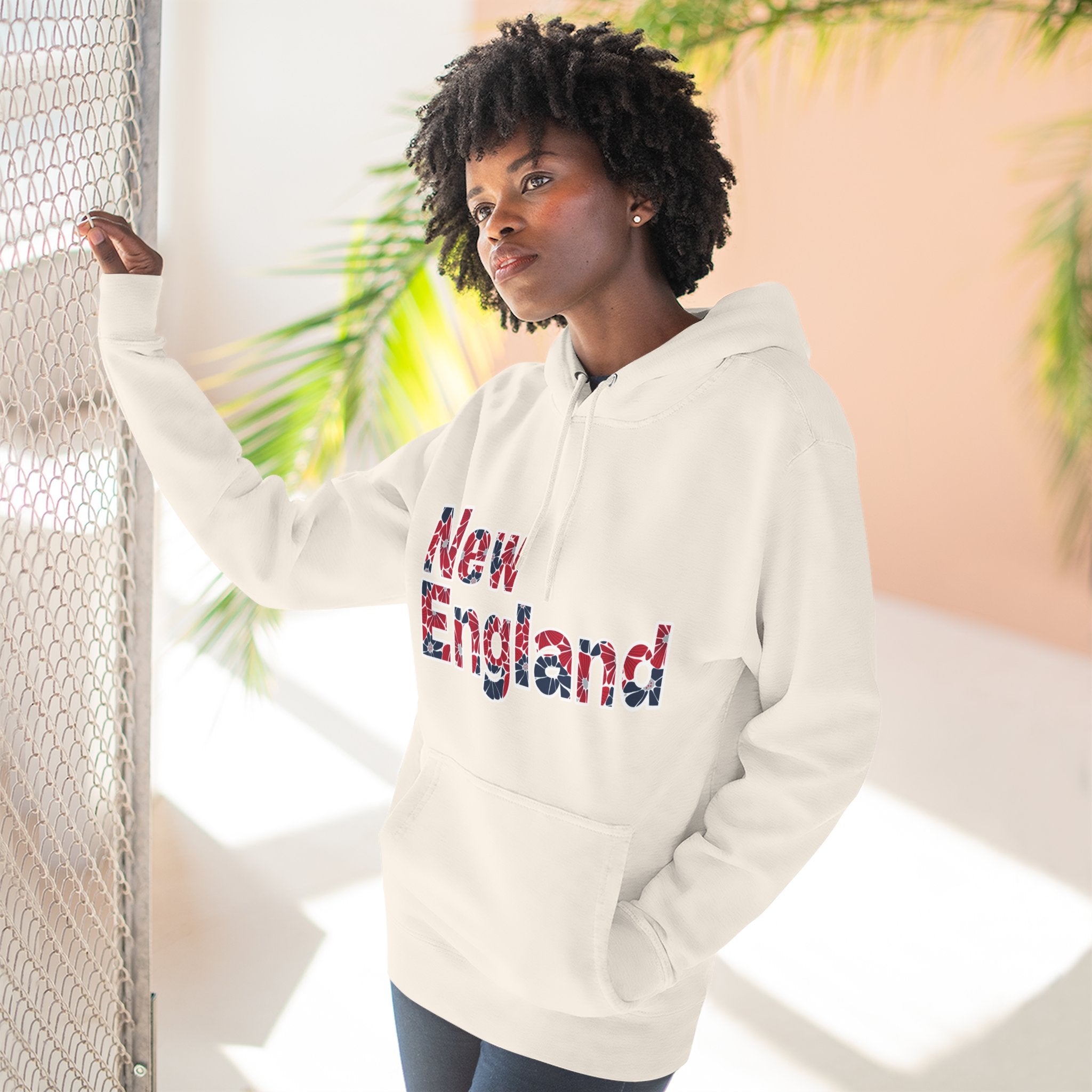 New England Floral Hoodie | Relaxed Fit Everyday Layer