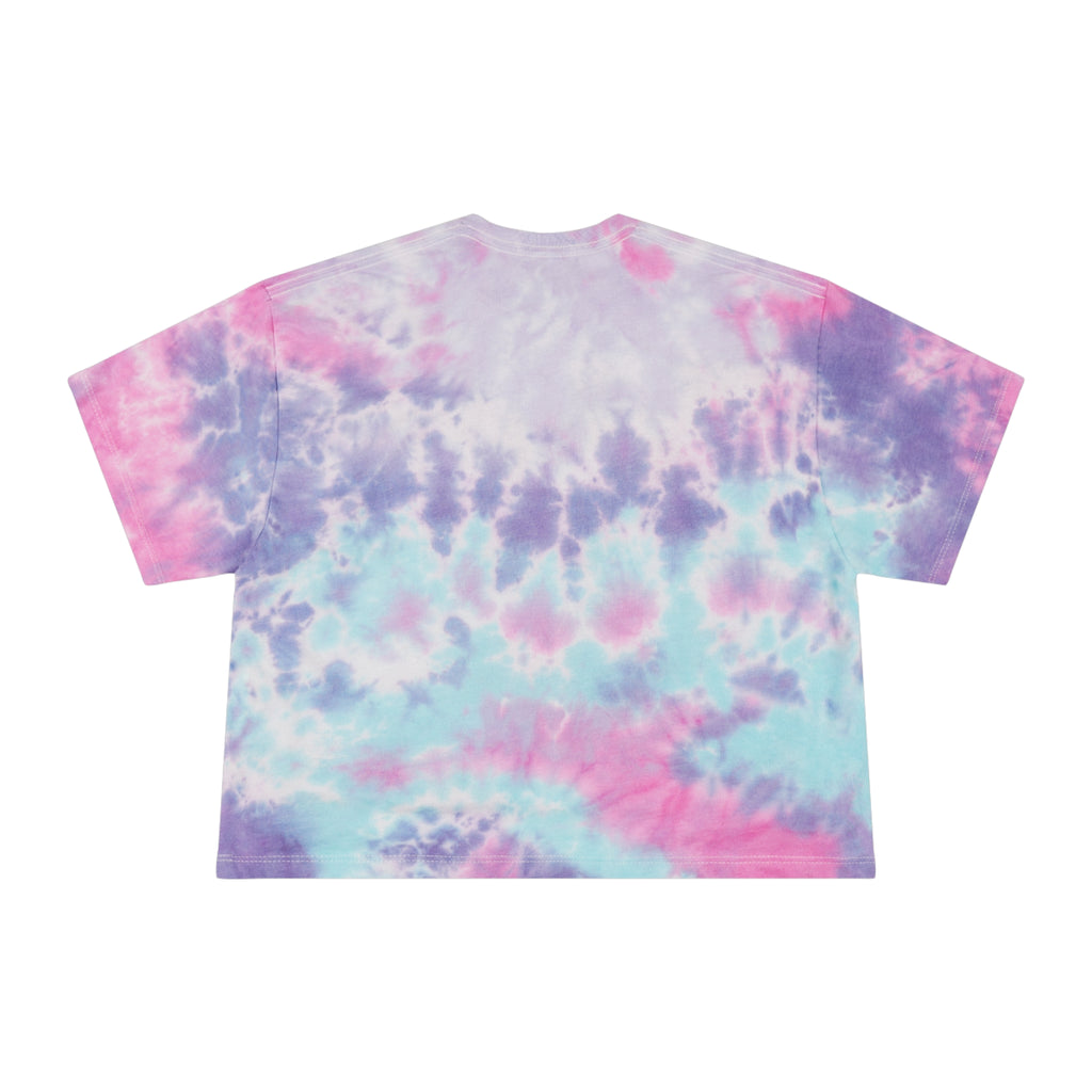 Bob Weir Tie-Dye Crop Tee — Retro Cartoon Graphic