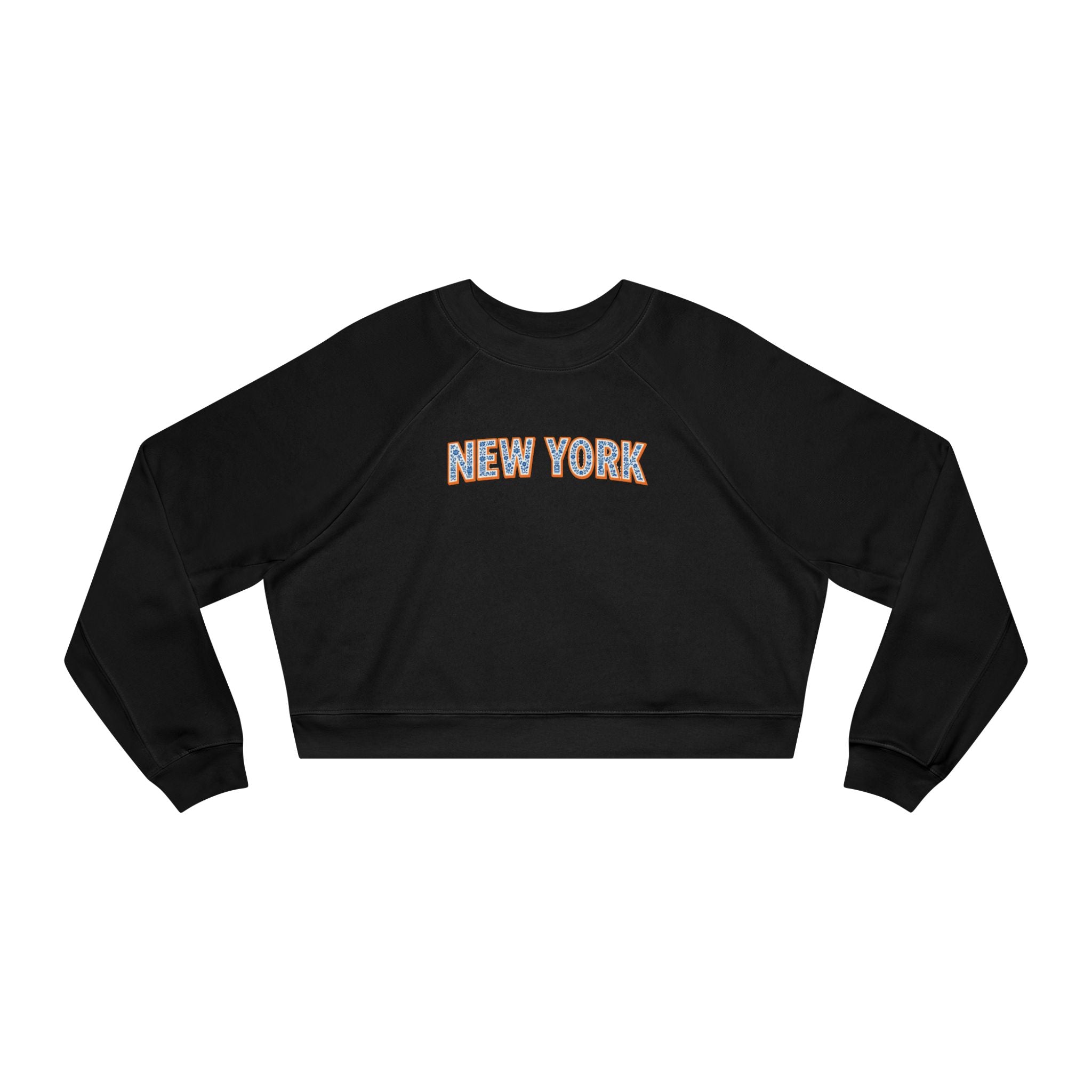 New York Varsity Graphic Women's Fleece Cropped Pullover