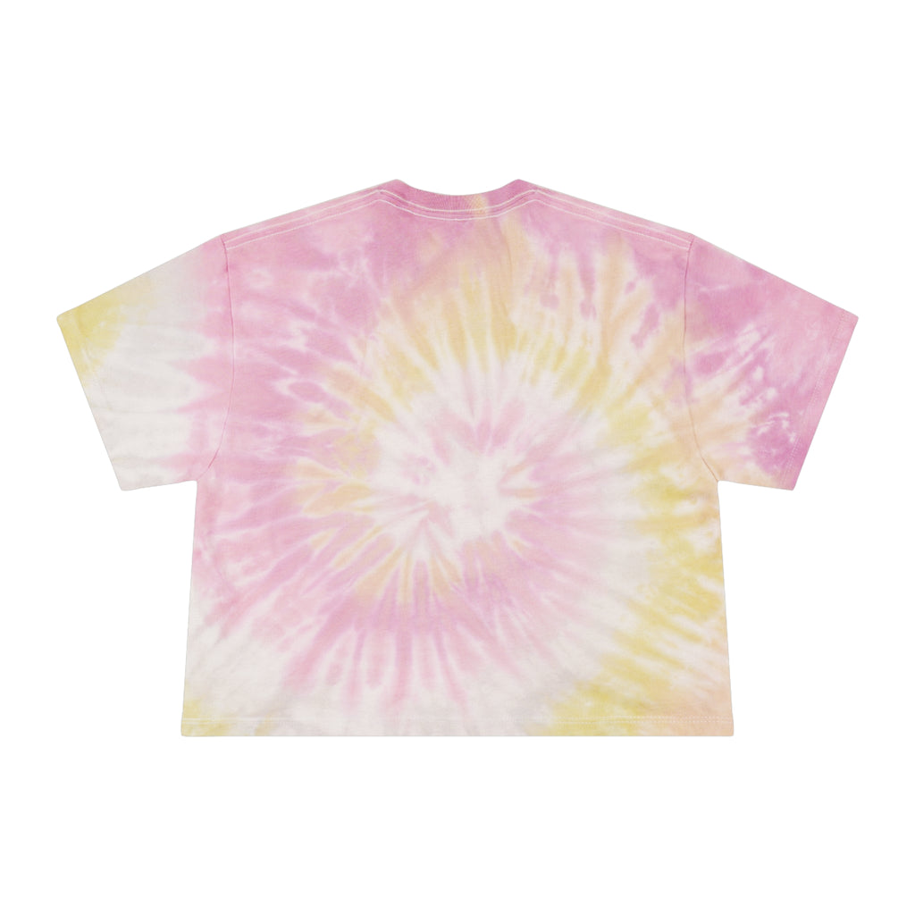 Bob Weir Tie-Dye Crop Tee — Retro Cartoon Graphic