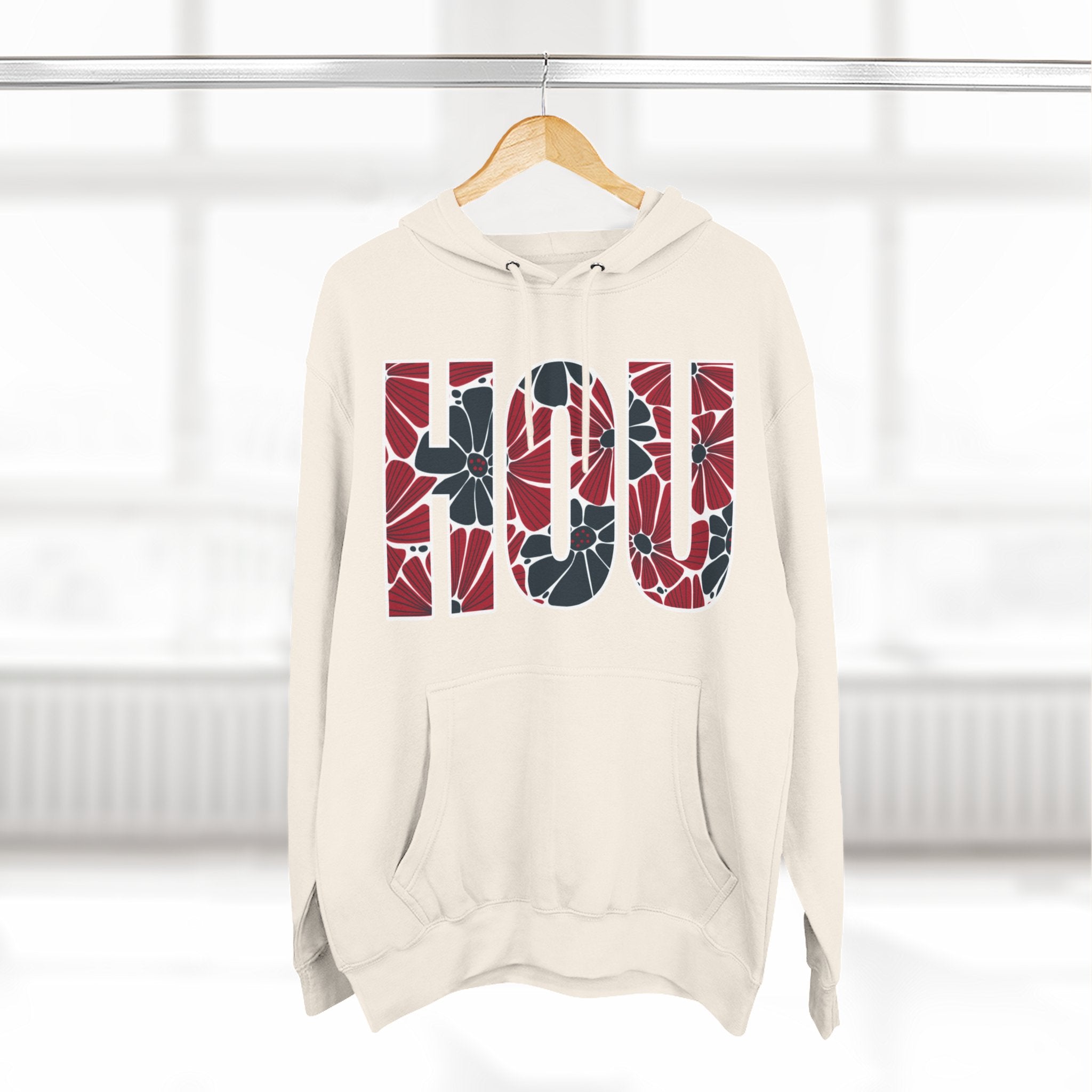 Houston Floral Arch Hoodie | Logo Pullover | Football
