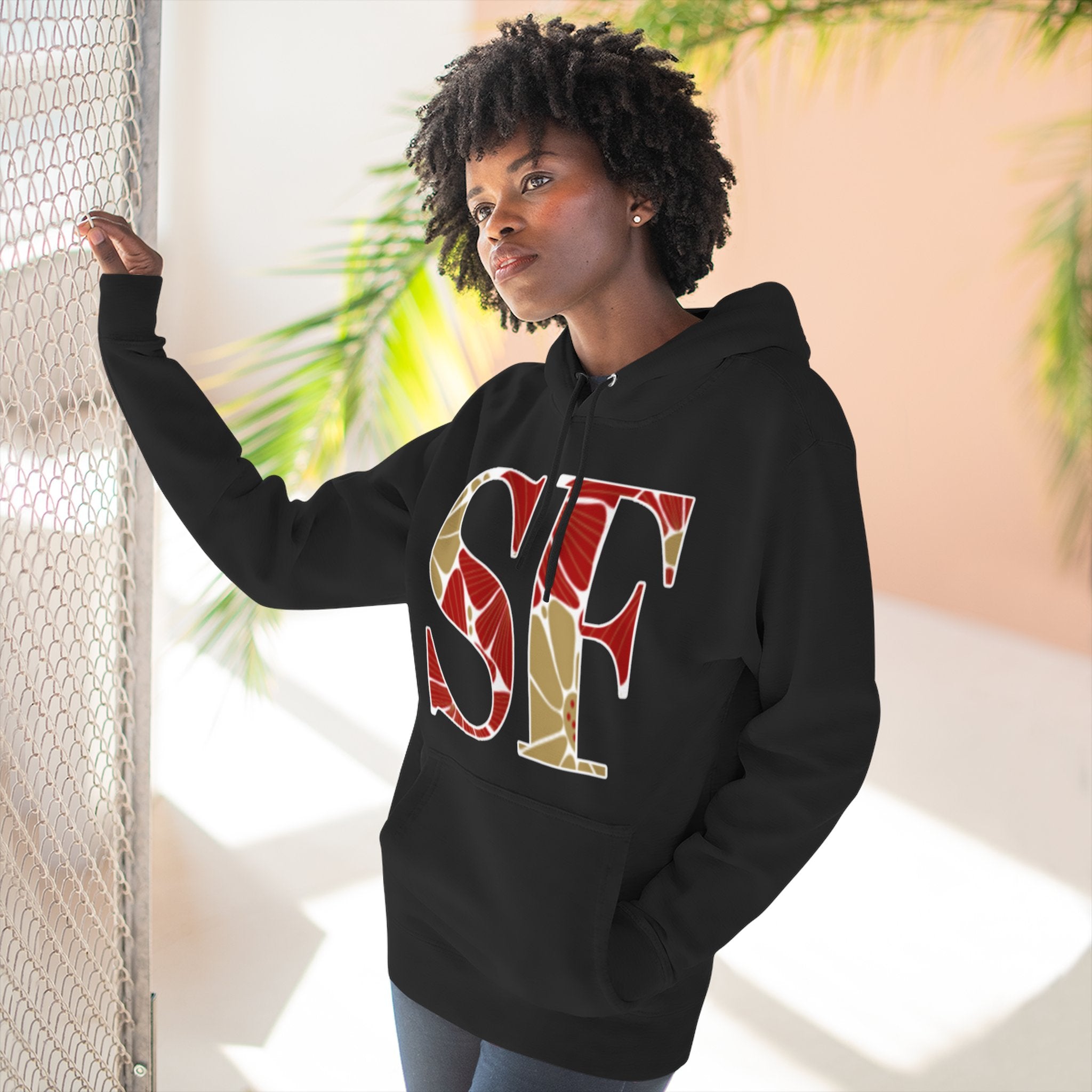 San Francisco Floral Arch Hoodie | Logo Pullover | Football