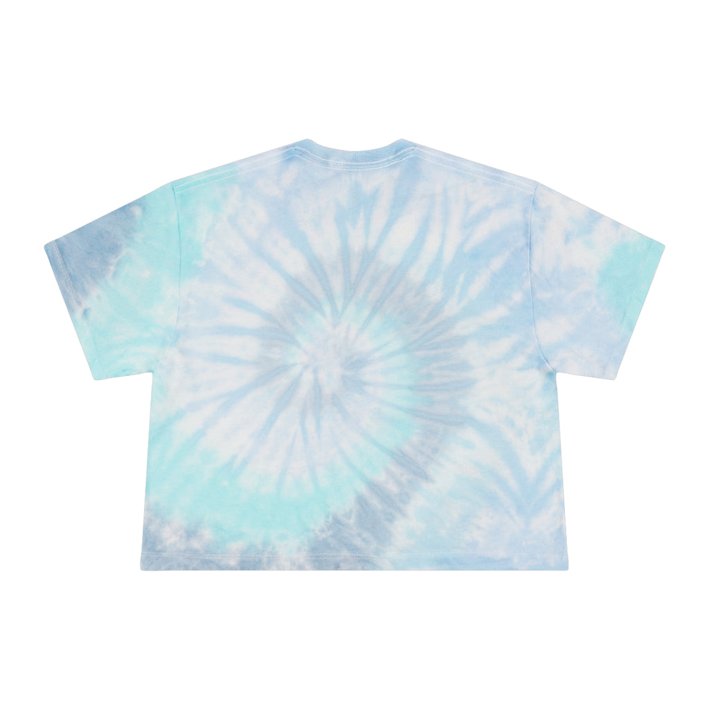 Bob Weir Tie-Dye Crop Tee — Retro Cartoon Graphic