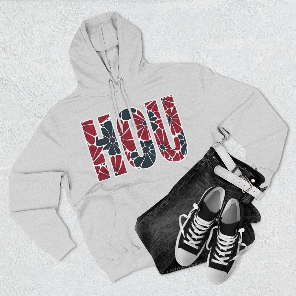 Houston Floral Arch Hoodie | Logo Pullover | Football