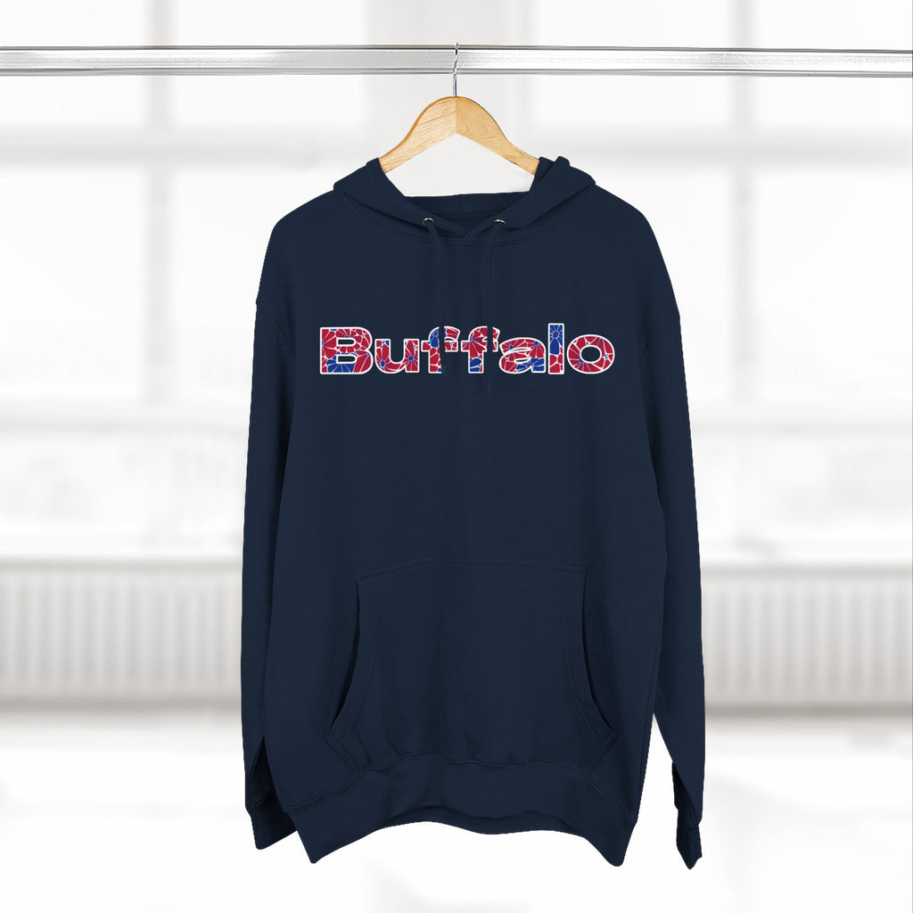Buffalo Floral Arch Hoodie | Logo Pullover | Football