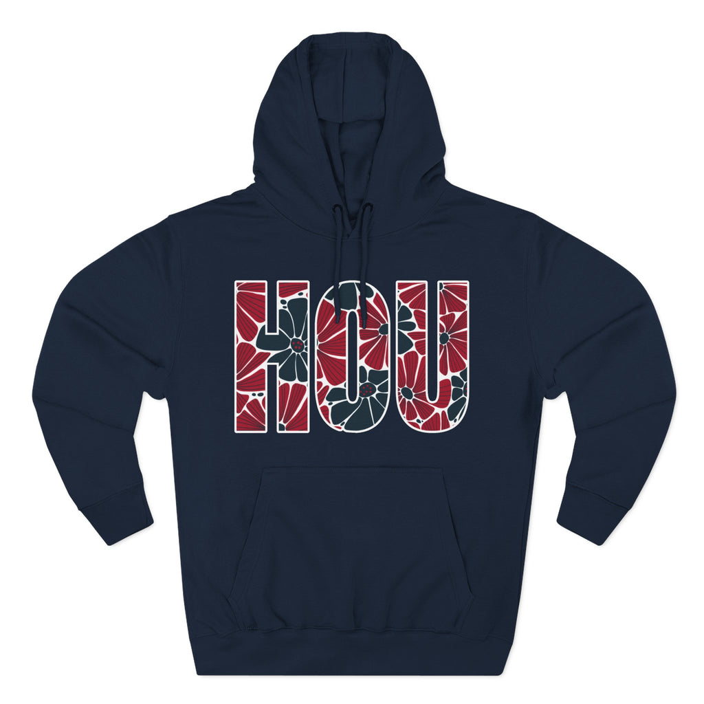 Houston Floral Arch Hoodie | Logo Pullover | Football