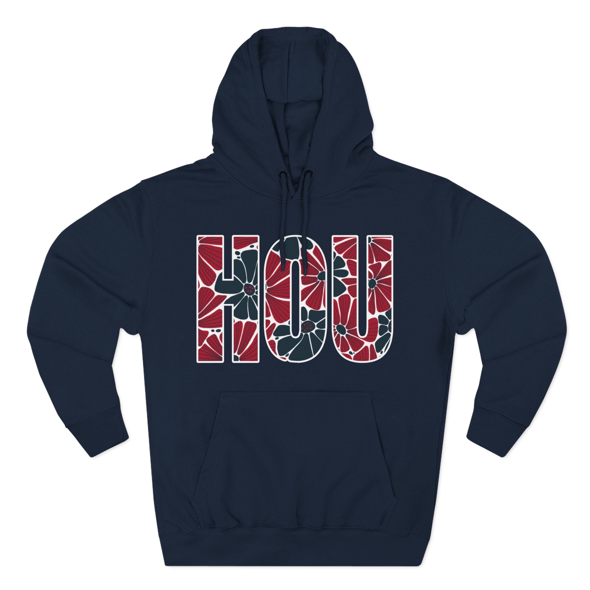 Houston Floral Arch Hoodie | Logo Pullover | Football