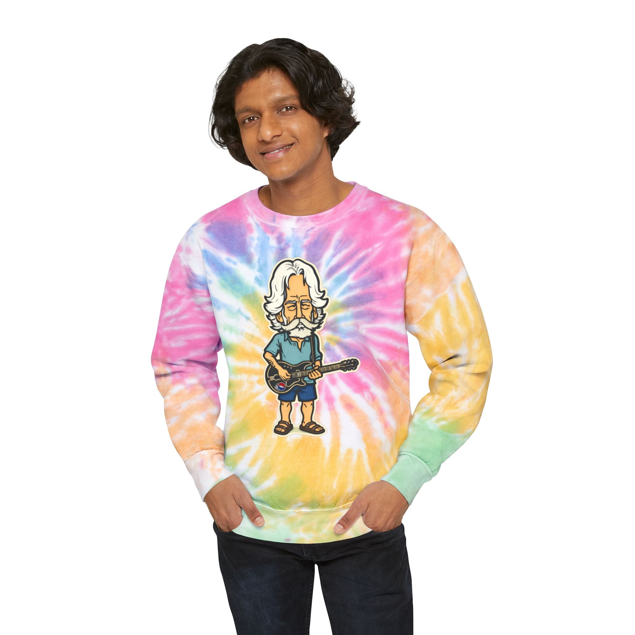 Bob Weir Unisex Tie-Dye Sweatshirt, Grateful Dead