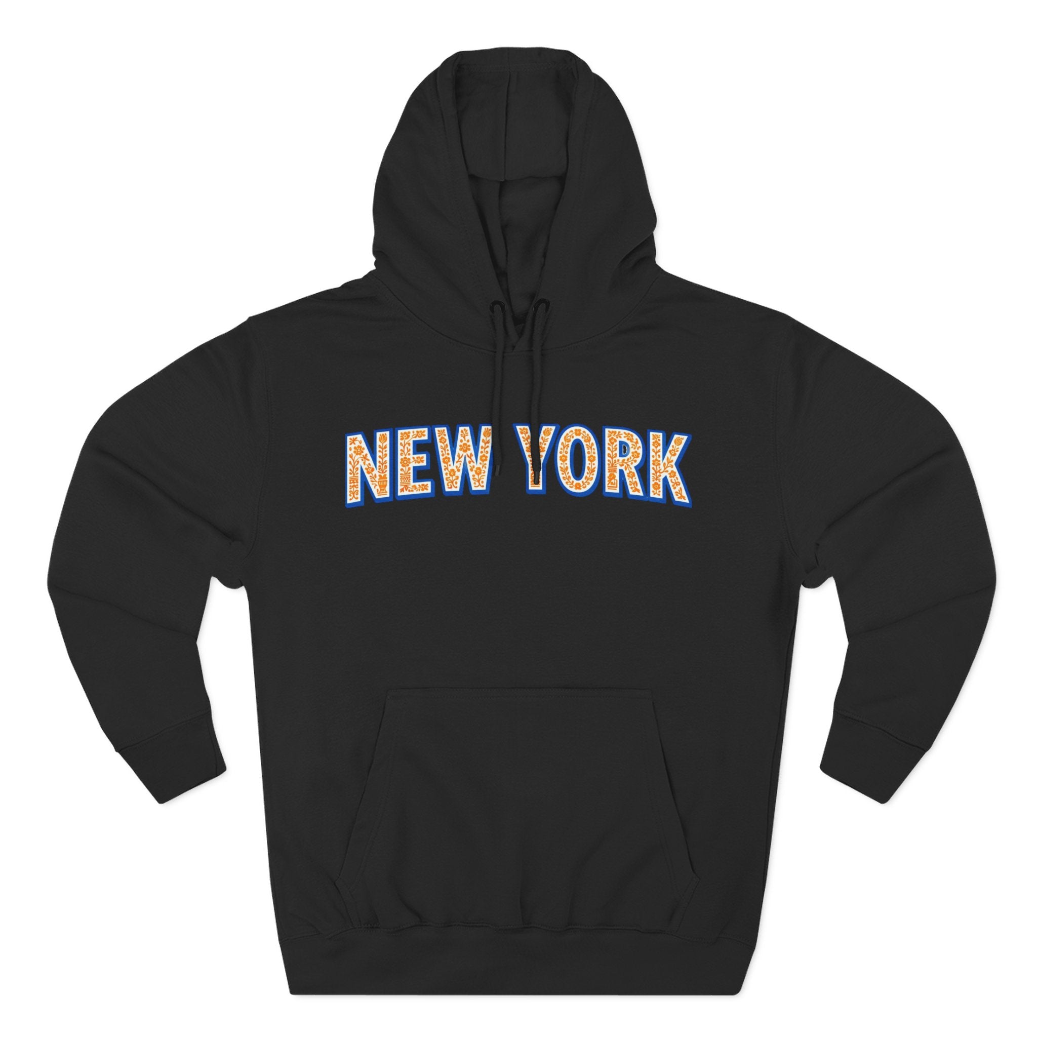 New York Floral Arch Hoodie | Logo Pullover | Basketball, Baseball