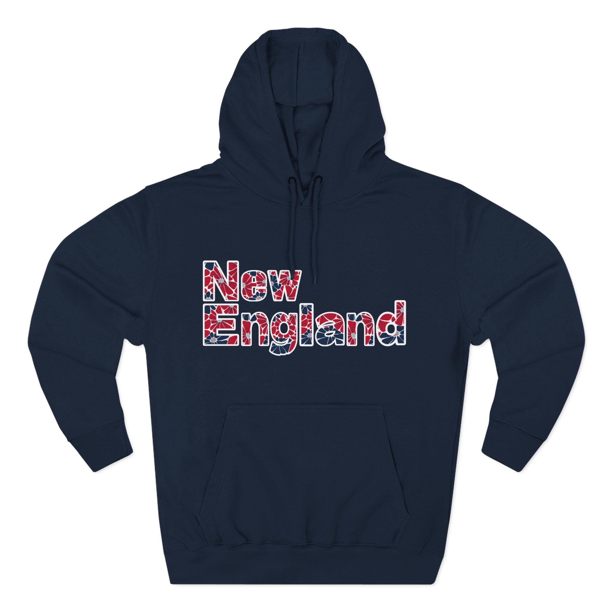 New England Floral Hoodie | Relaxed Fit Everyday Layer