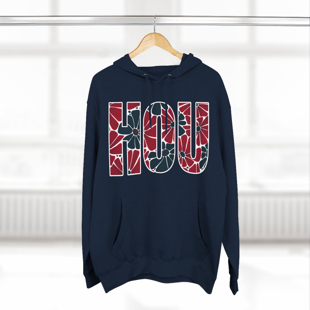 Houston Floral Arch Hoodie | Logo Pullover | Football