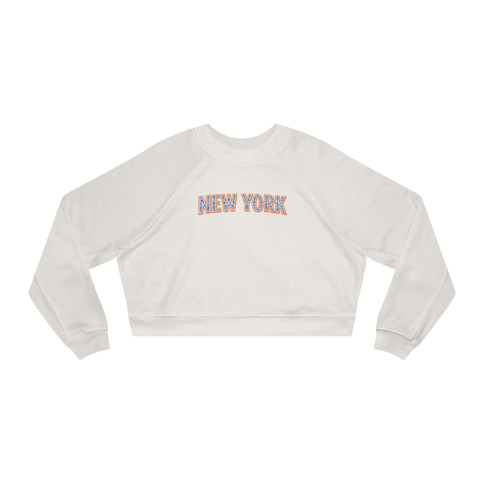 New York Varsity Graphic Women's Fleece Cropped Pullover