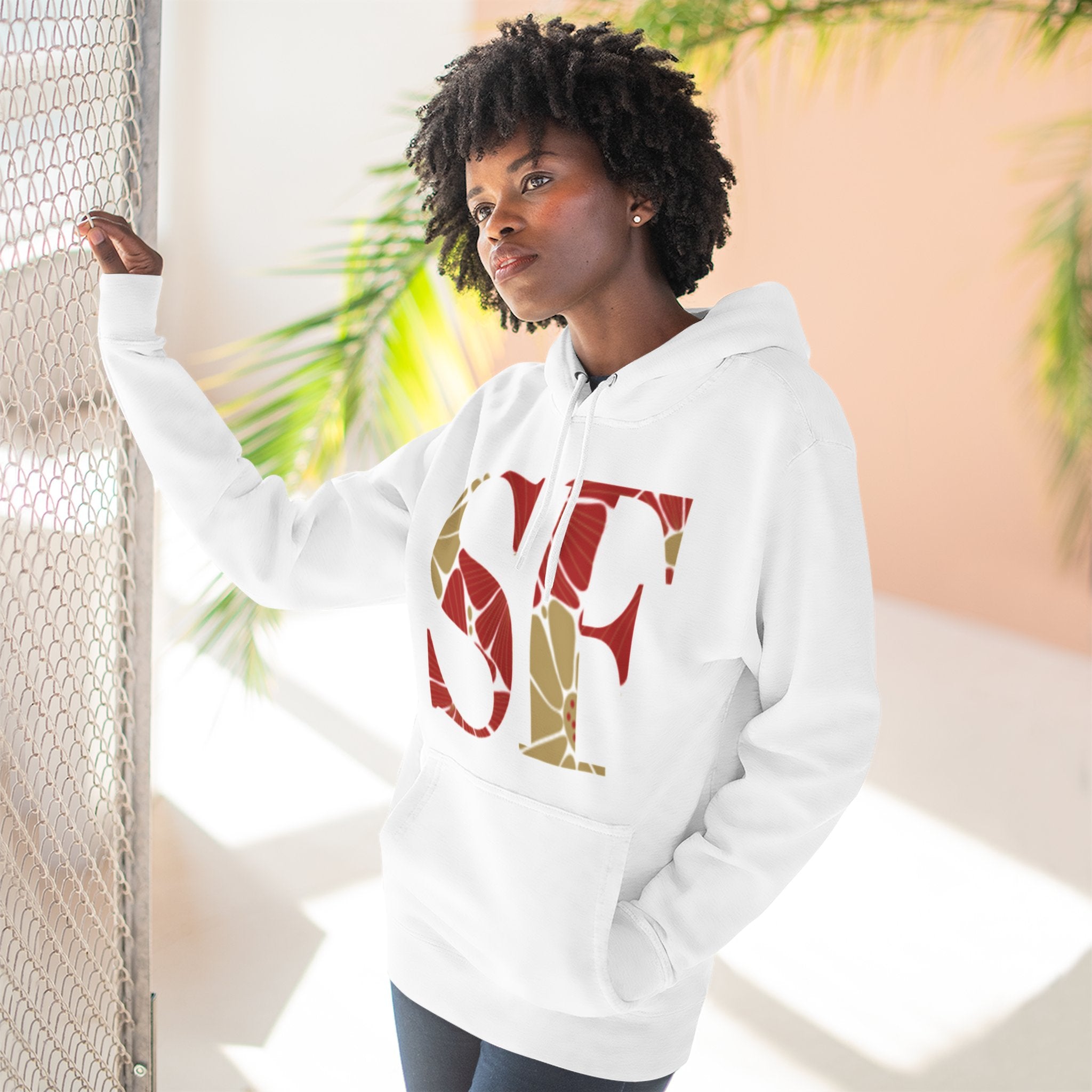 San Francisco Floral Arch Hoodie | Logo Pullover | Football