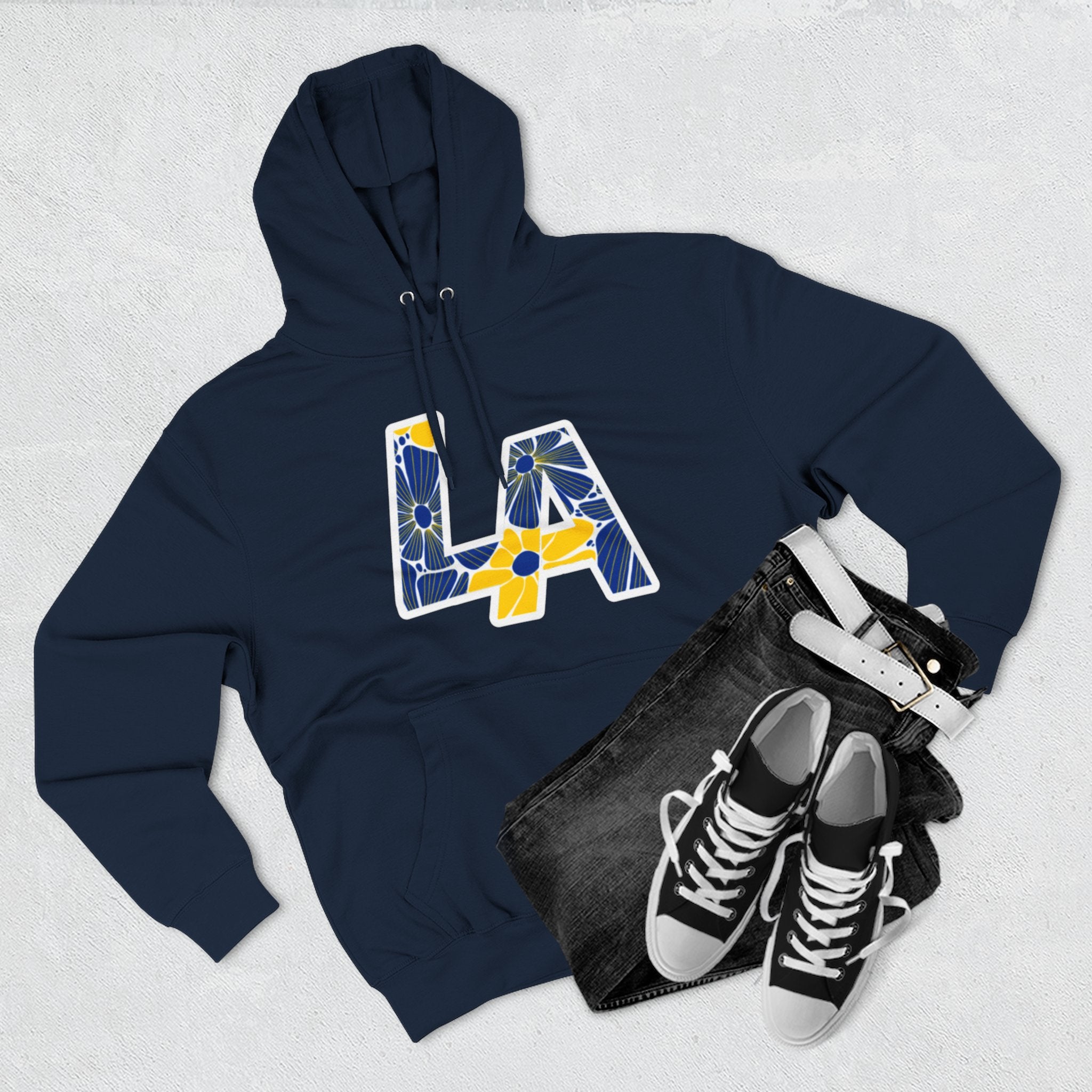Los Angeles Football Floral Arch Hoodie | Logo Pullover