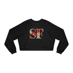 San Francisco Football Varsity Graphic Women's Fleece Cropped Pullover