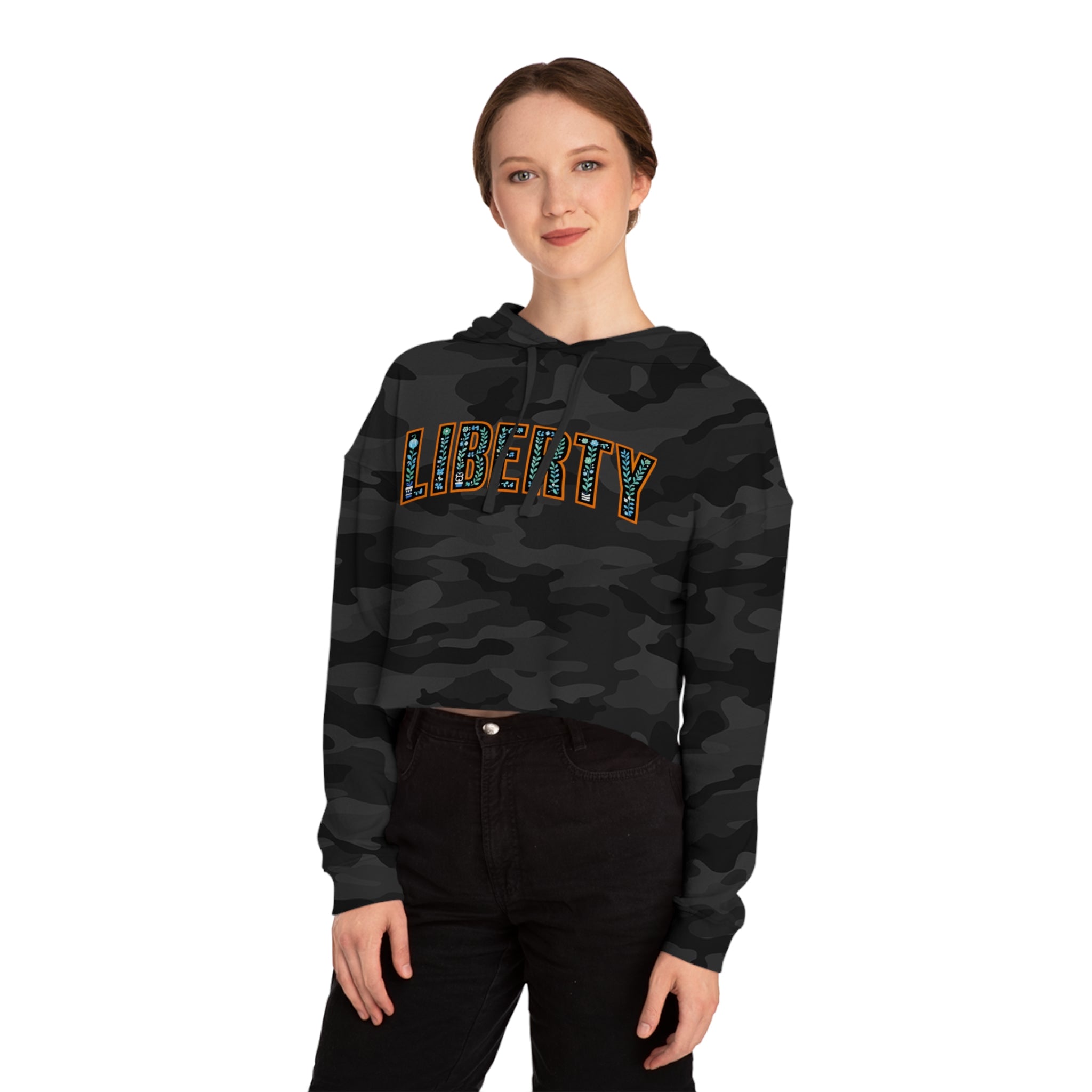 New York Liberty Cropped Hooded Sweatshirt, WNBA