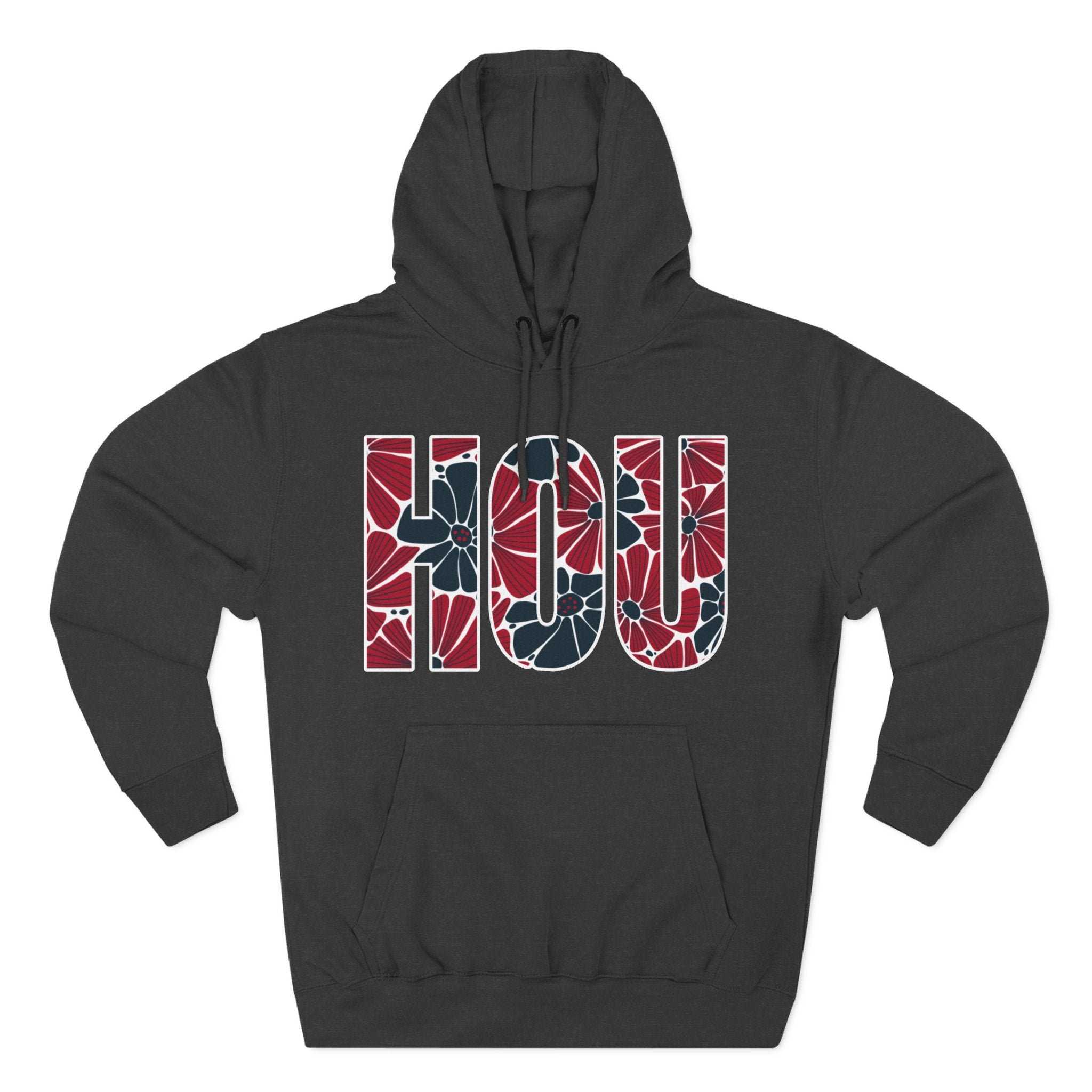 Houston Floral Arch Hoodie | Logo Pullover | Football
