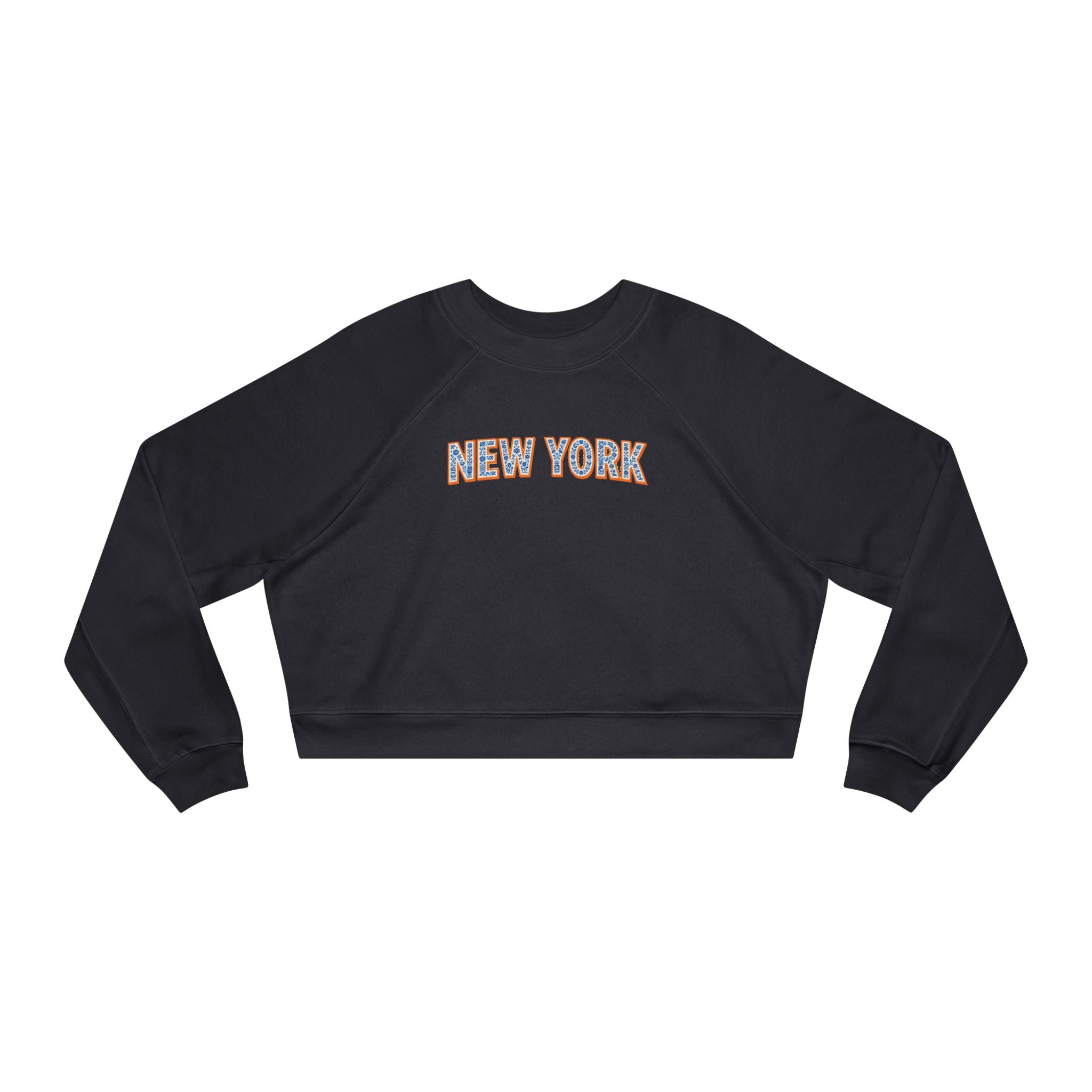 New York Varsity Graphic Women's Fleece Cropped Pullover