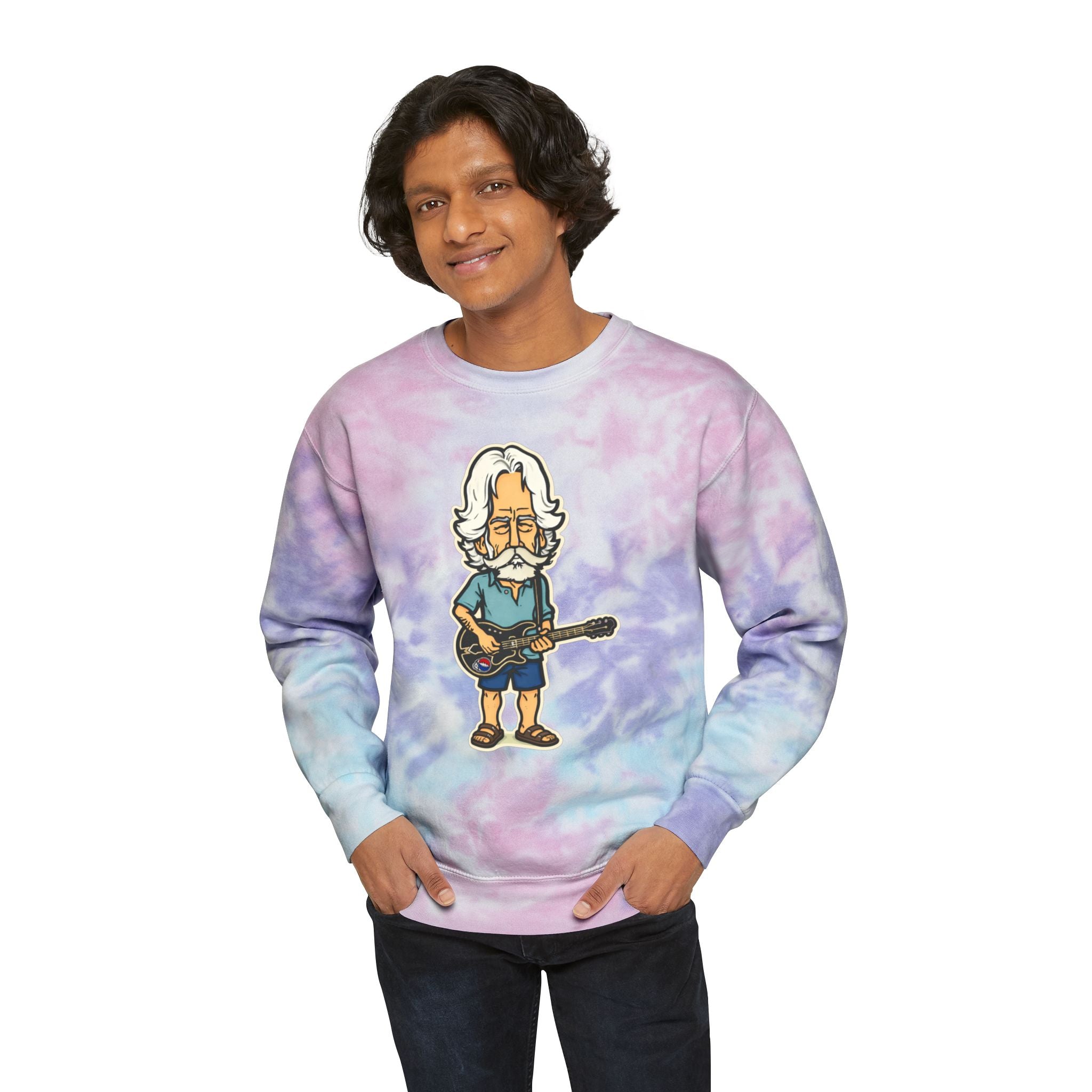 Bob Weir Unisex Tie-Dye Sweatshirt, Grateful Dead