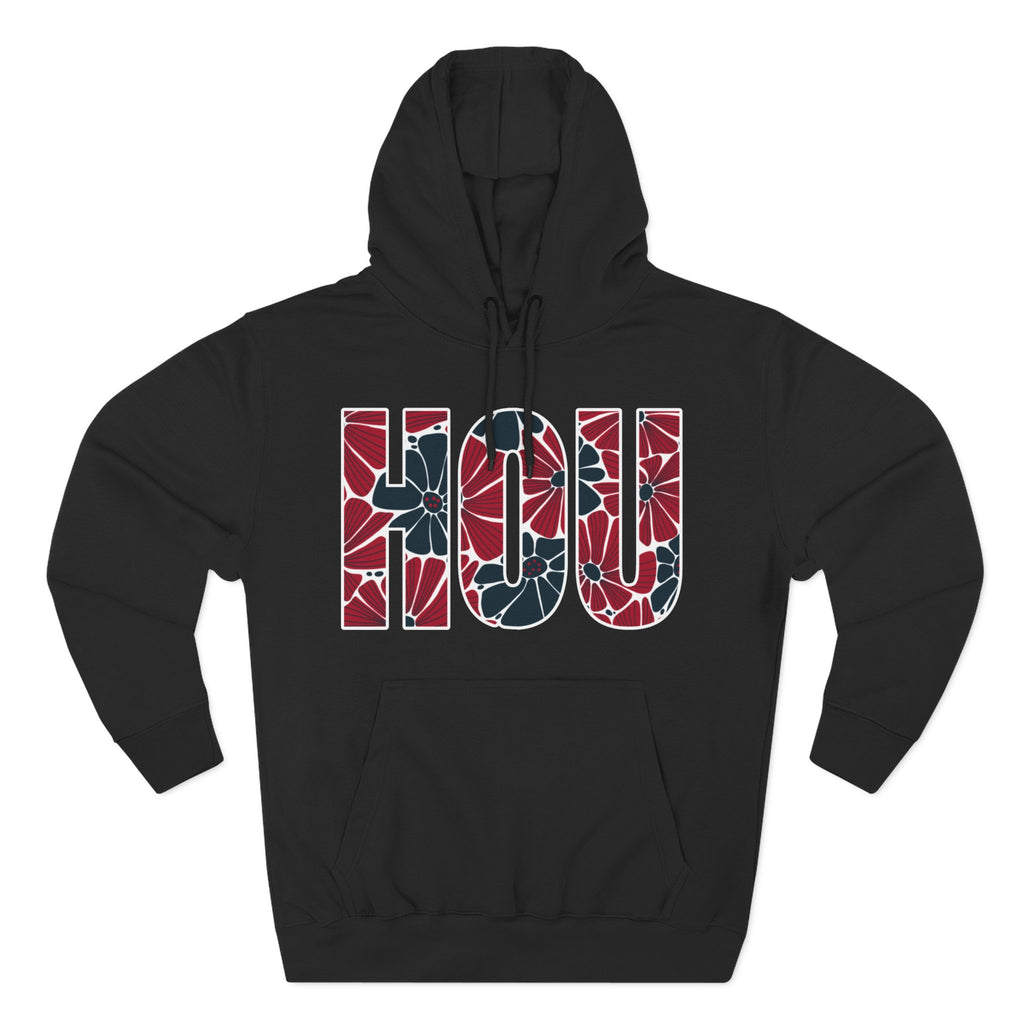 Houston Floral Arch Hoodie | Logo Pullover | Football