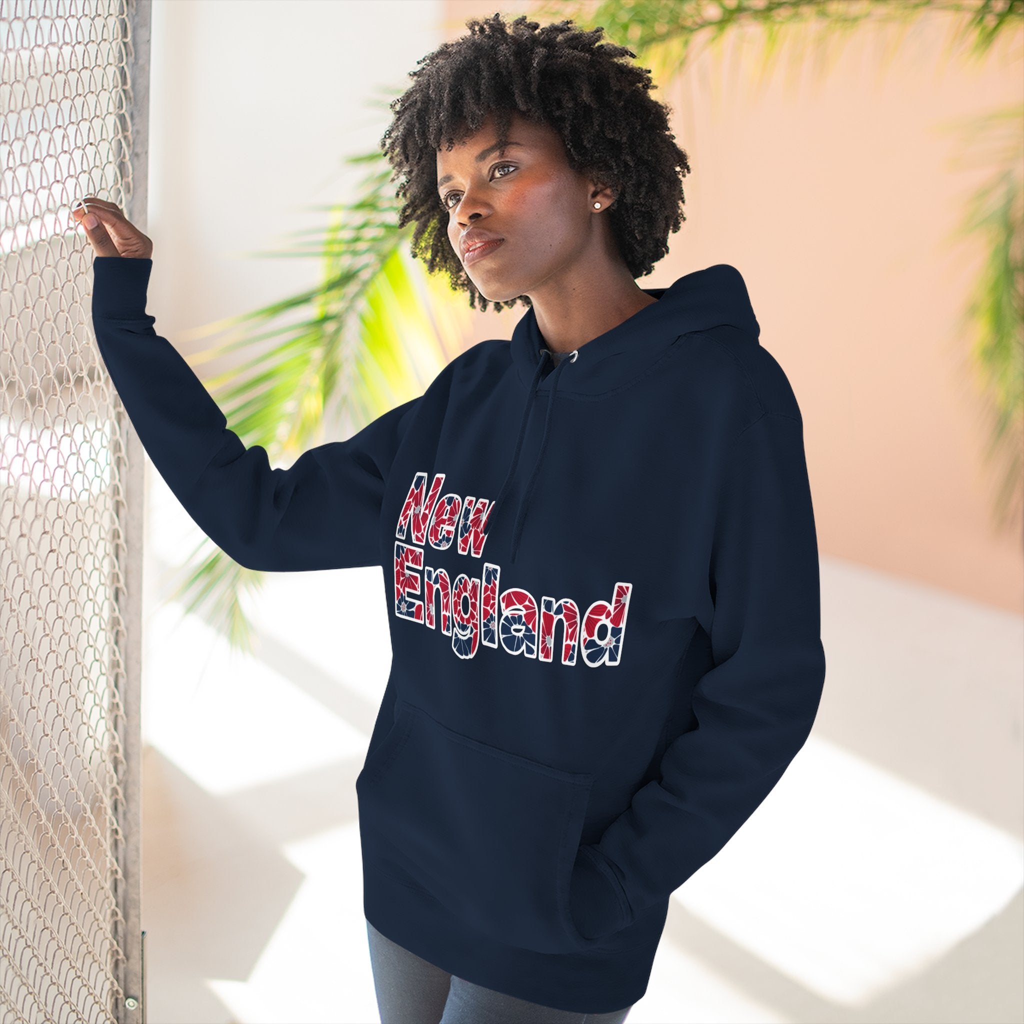New England Floral Hoodie | Relaxed Fit Everyday Layer