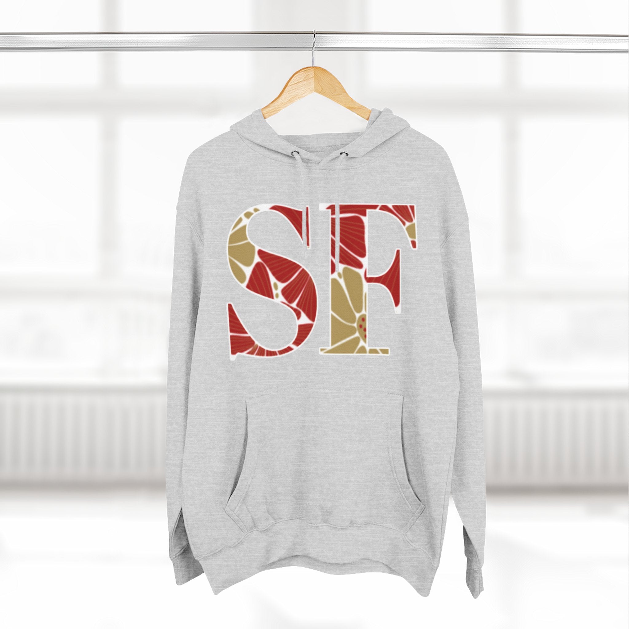San Francisco Floral Arch Hoodie | Logo Pullover | Football