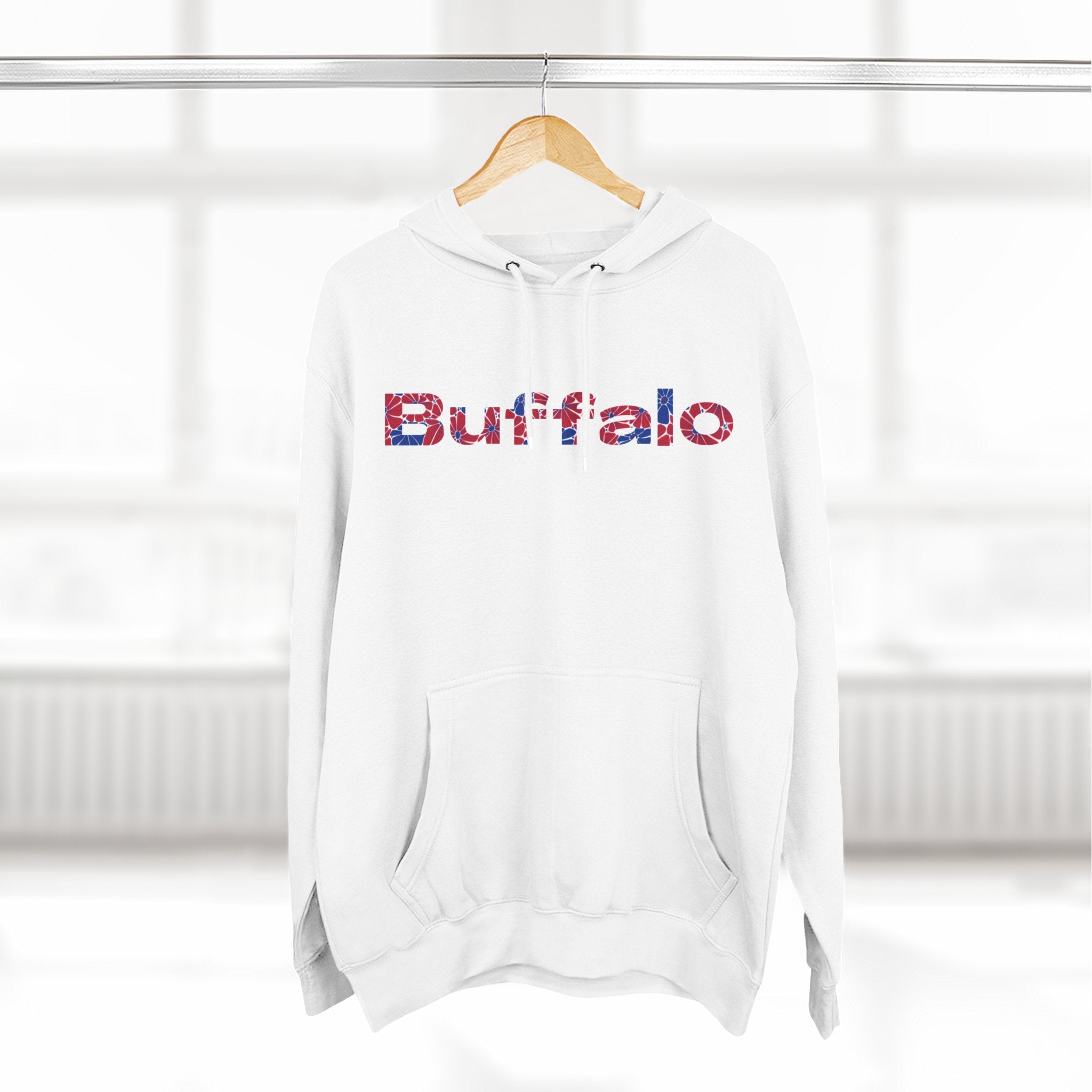 Buffalo Floral Arch Hoodie | Logo Pullover | Football