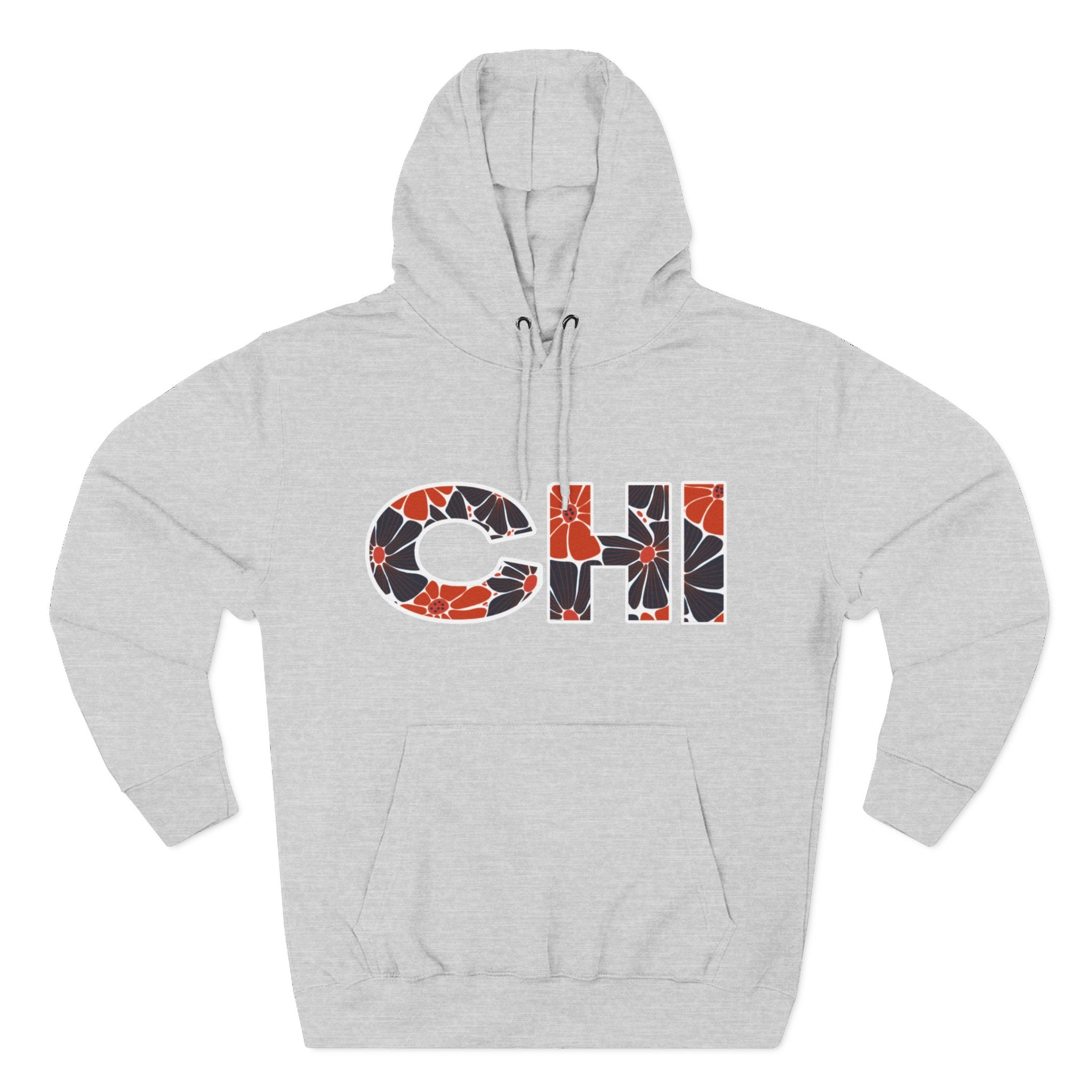 Chicago Floral Arch Hoodie | Logo Pullover | Football