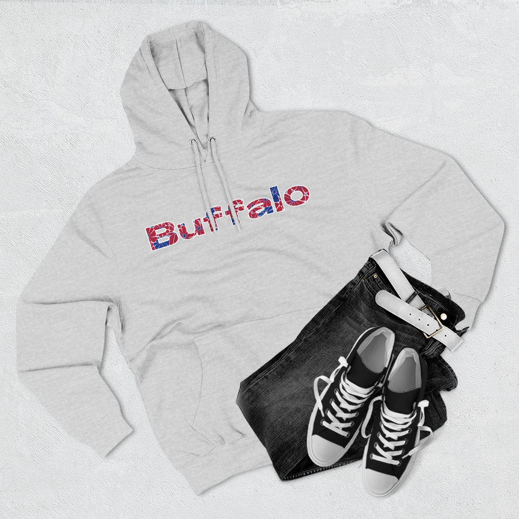 Buffalo Floral Arch Hoodie | Logo Pullover | Football