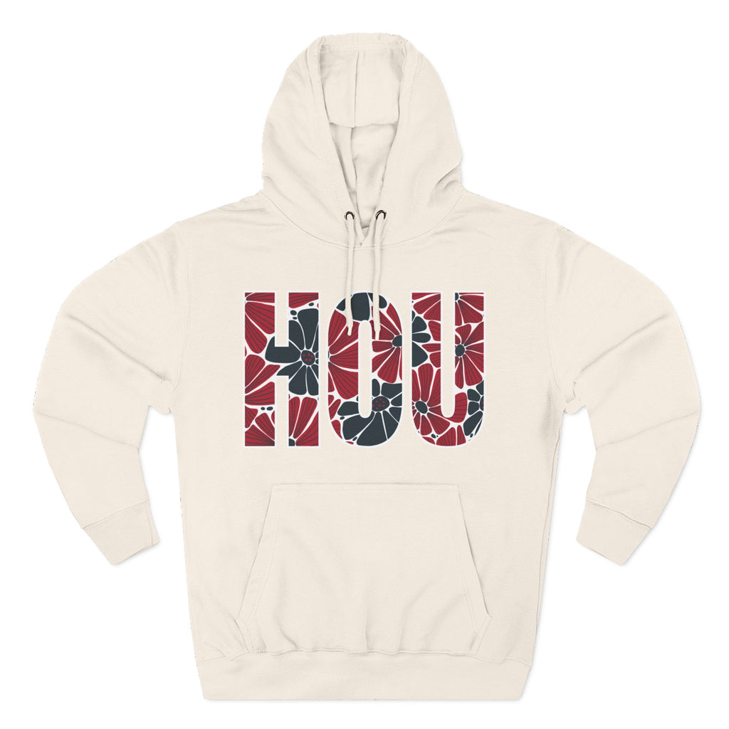 Houston Floral Arch Hoodie | Logo Pullover | Football