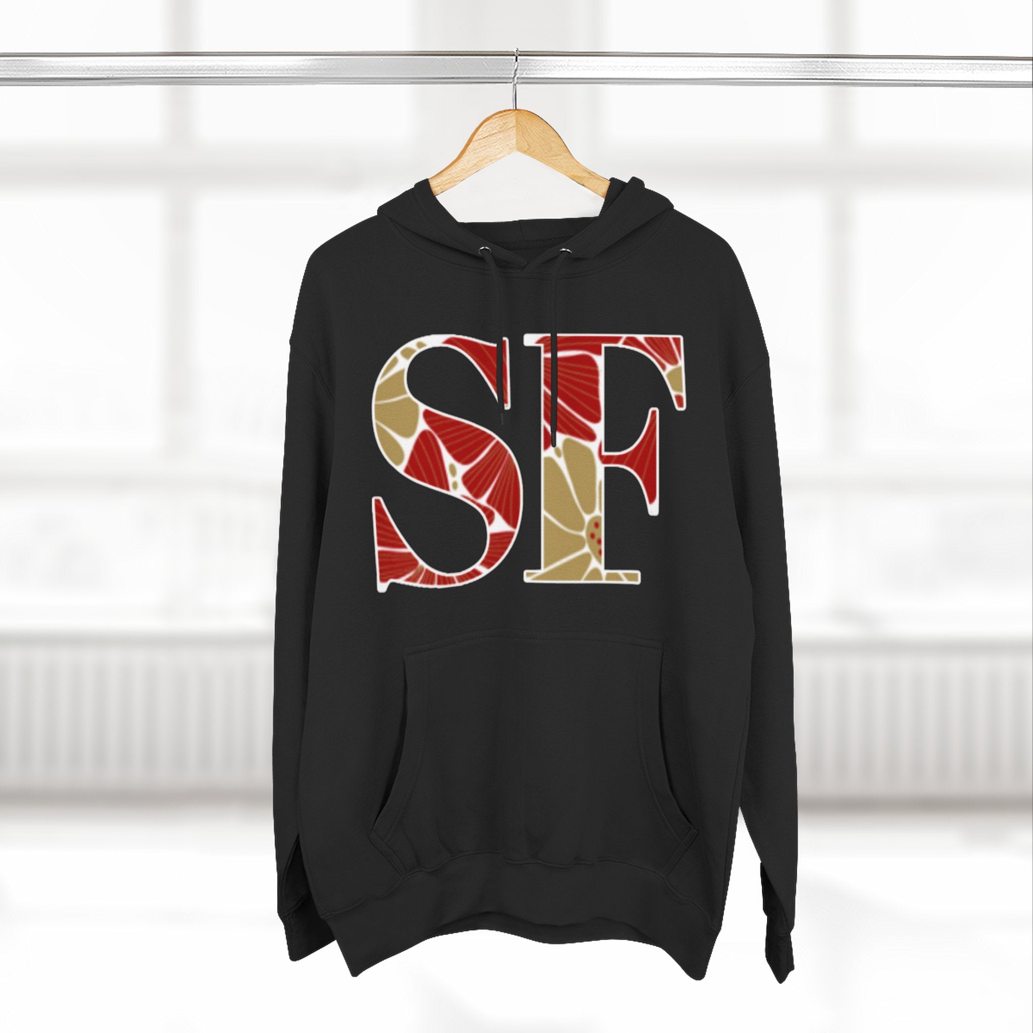 San Francisco Floral Arch Hoodie | Logo Pullover | Football