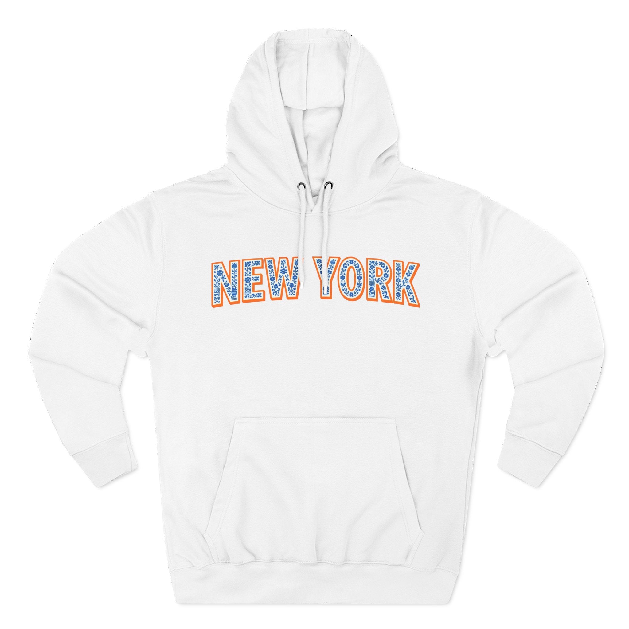 New York Floral Arch Hoodie | Logo Pullover | Baseball, Basketball