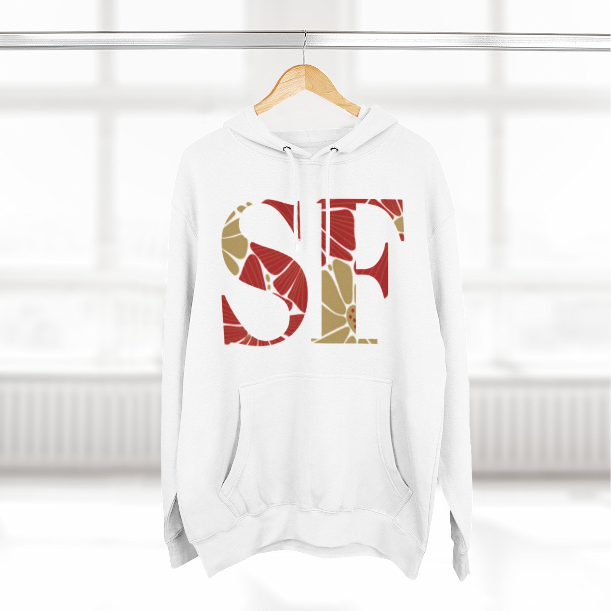 San Francisco Floral Arch Hoodie | Logo Pullover | Football