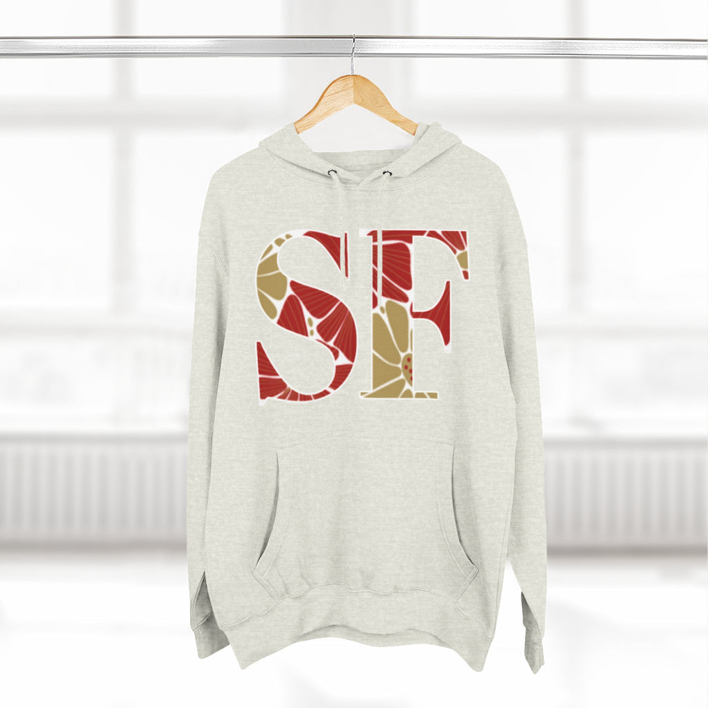 San Francisco Floral Arch Hoodie | Logo Pullover | Football
