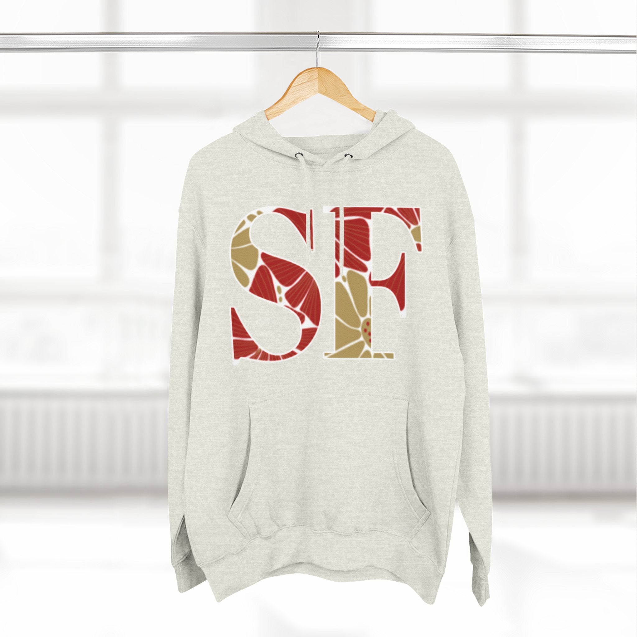 San Francisco Floral Arch Hoodie | Logo Pullover | Football