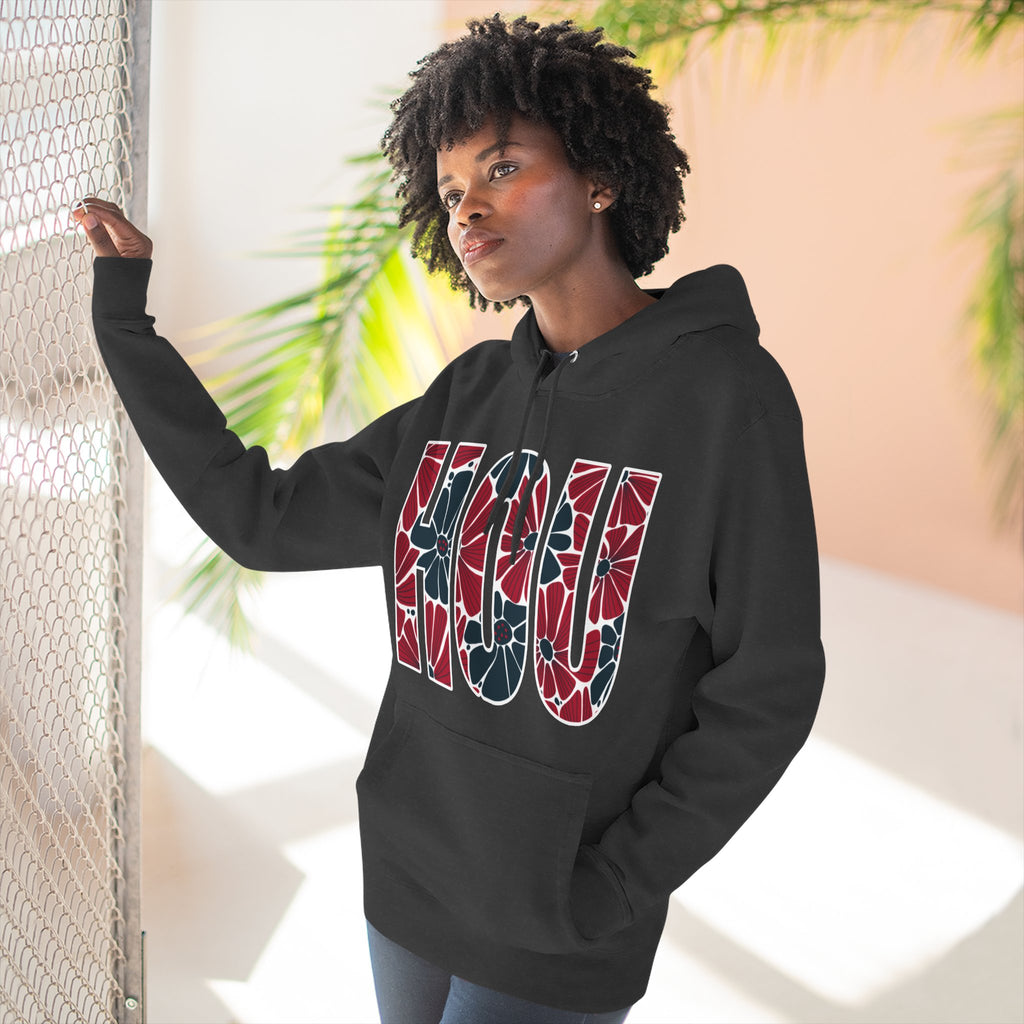 Houston Floral Arch Hoodie | Logo Pullover | Football