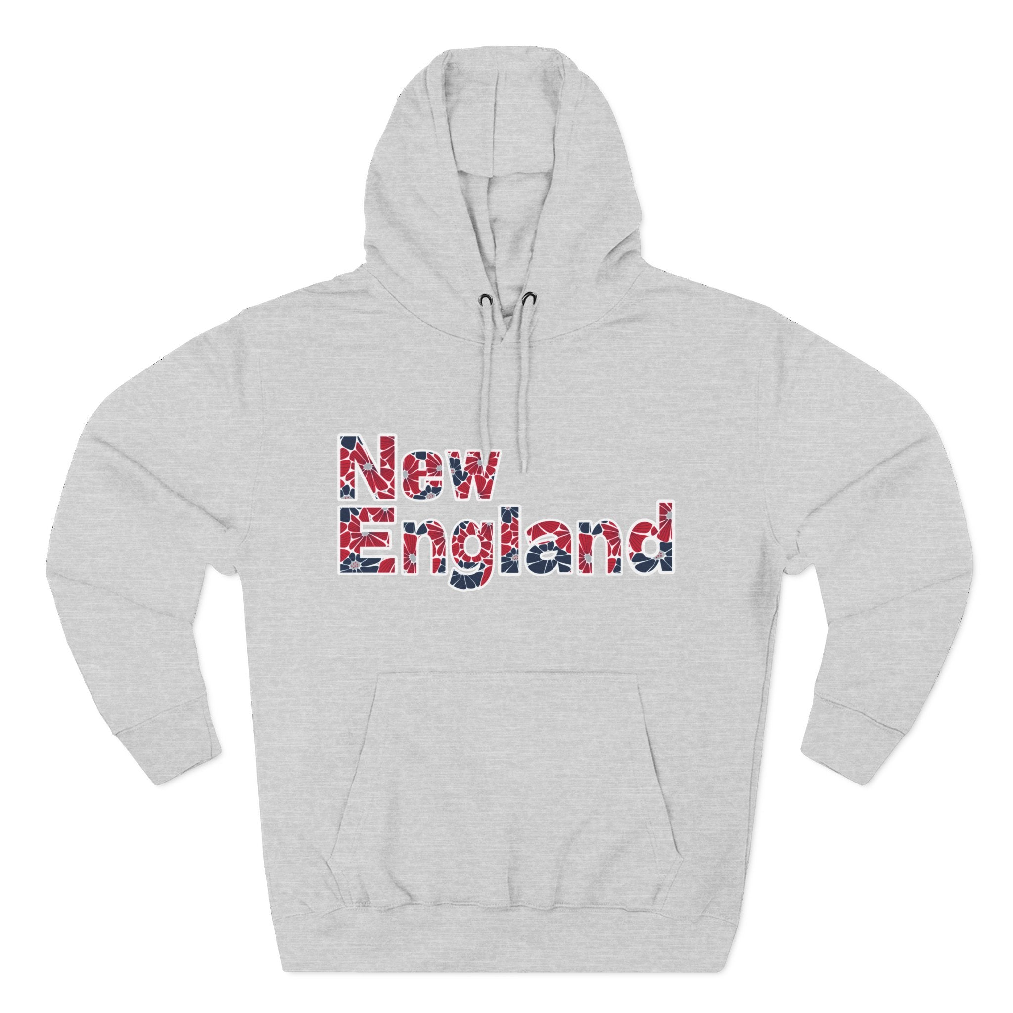New England Floral Hoodie | Relaxed Fit Everyday Layer