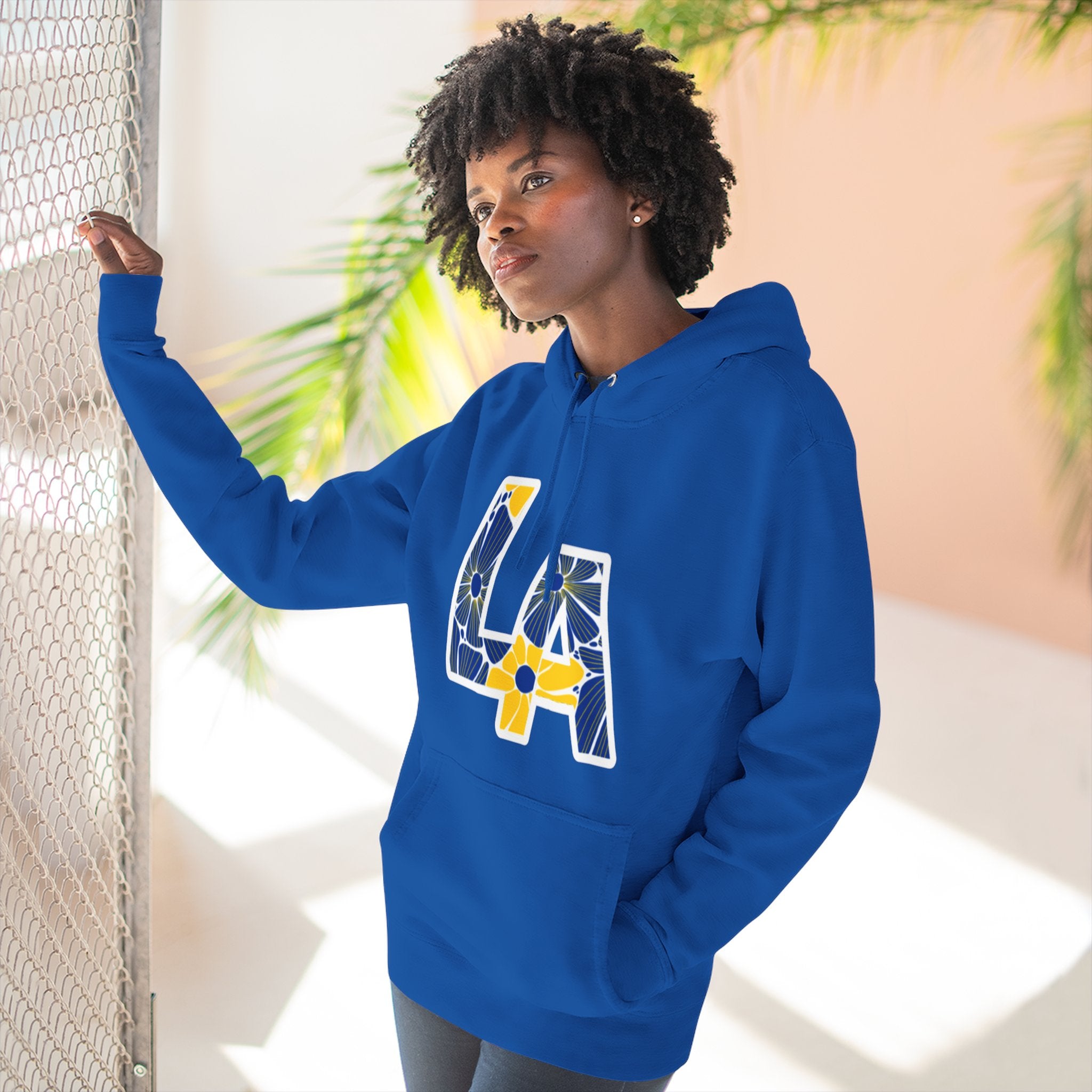 Los Angeles Football Floral Arch Hoodie | Logo Pullover