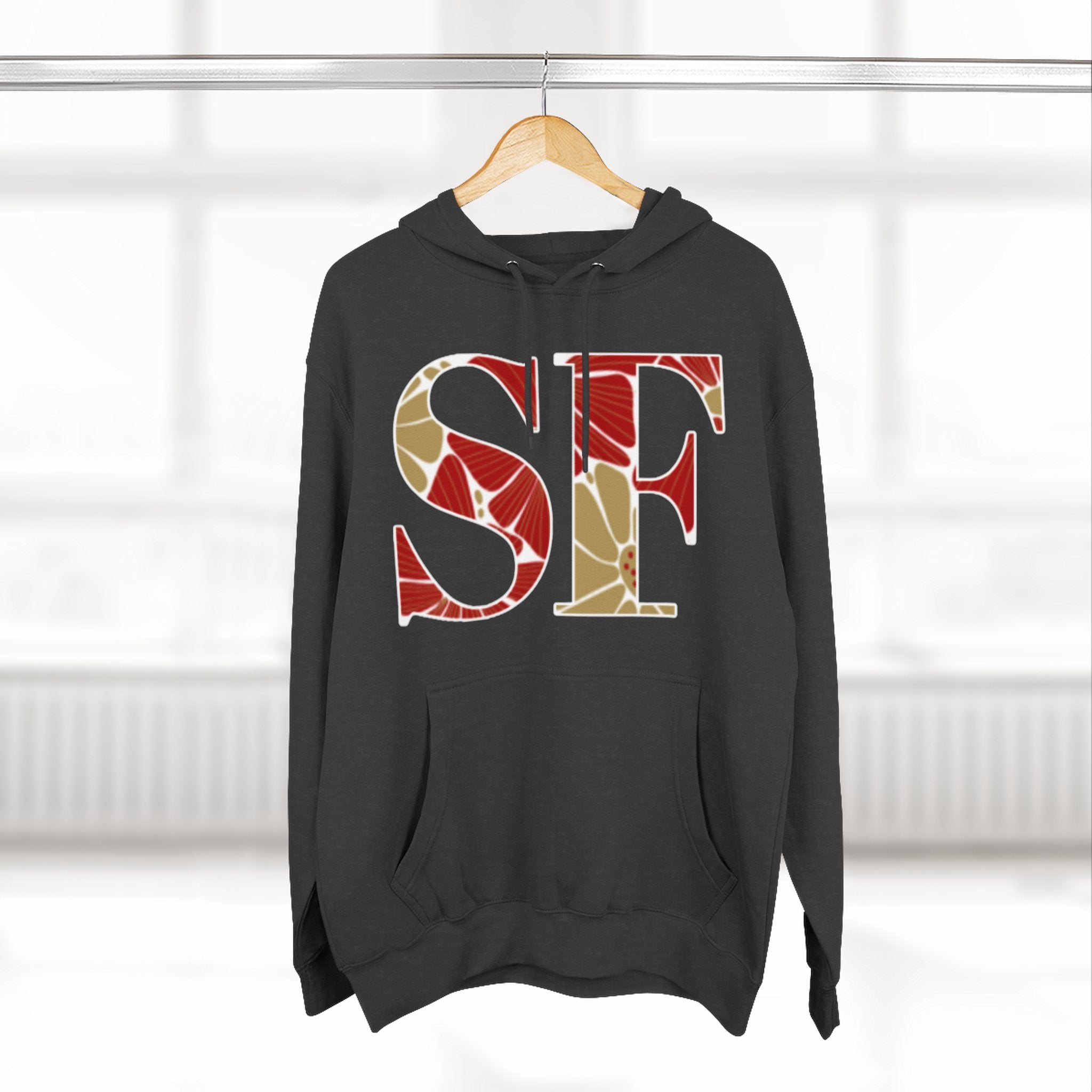 San Francisco Floral Arch Hoodie | Logo Pullover | Football