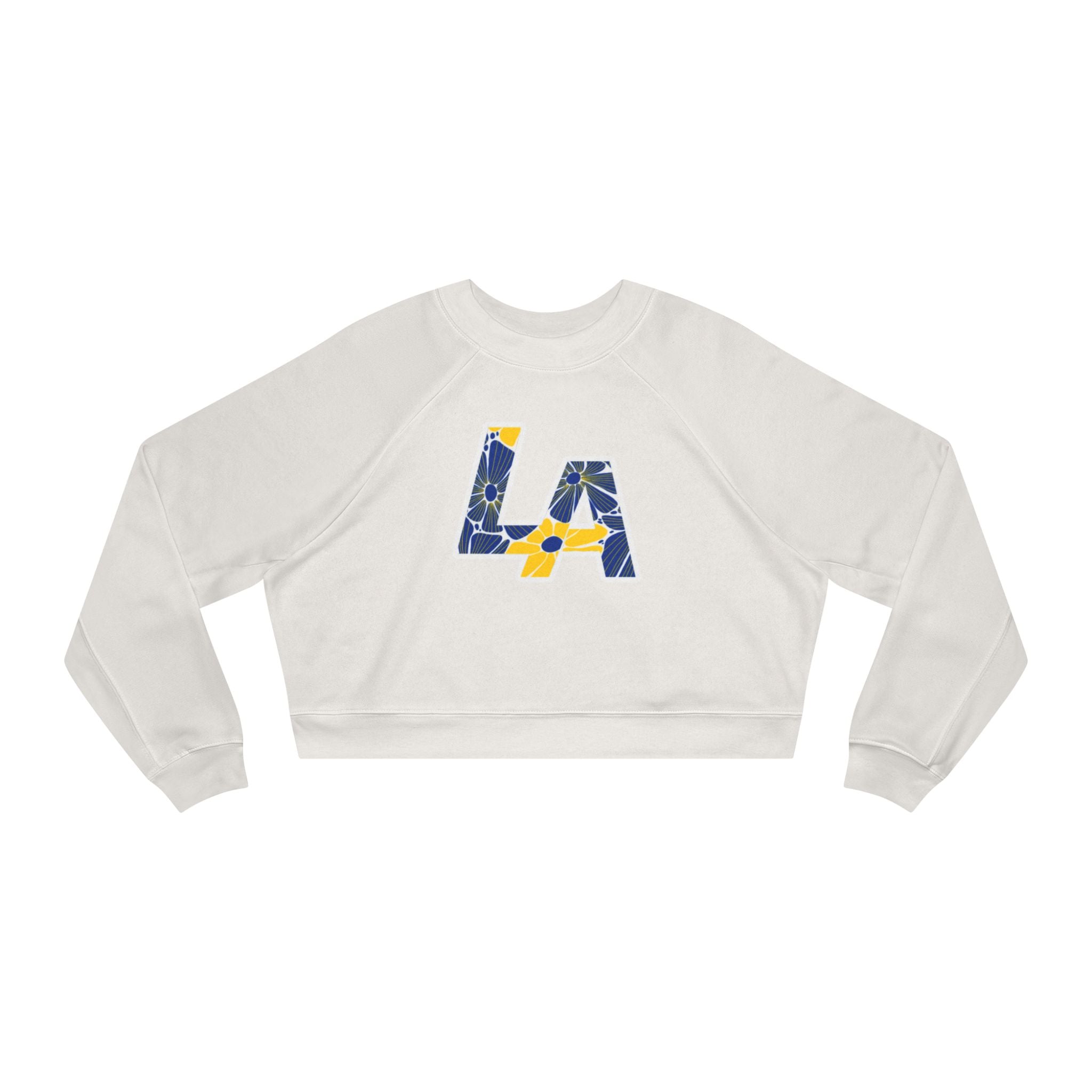 Los Angeles Football Varsity Graphic Women's Fleece Cropped Pullover