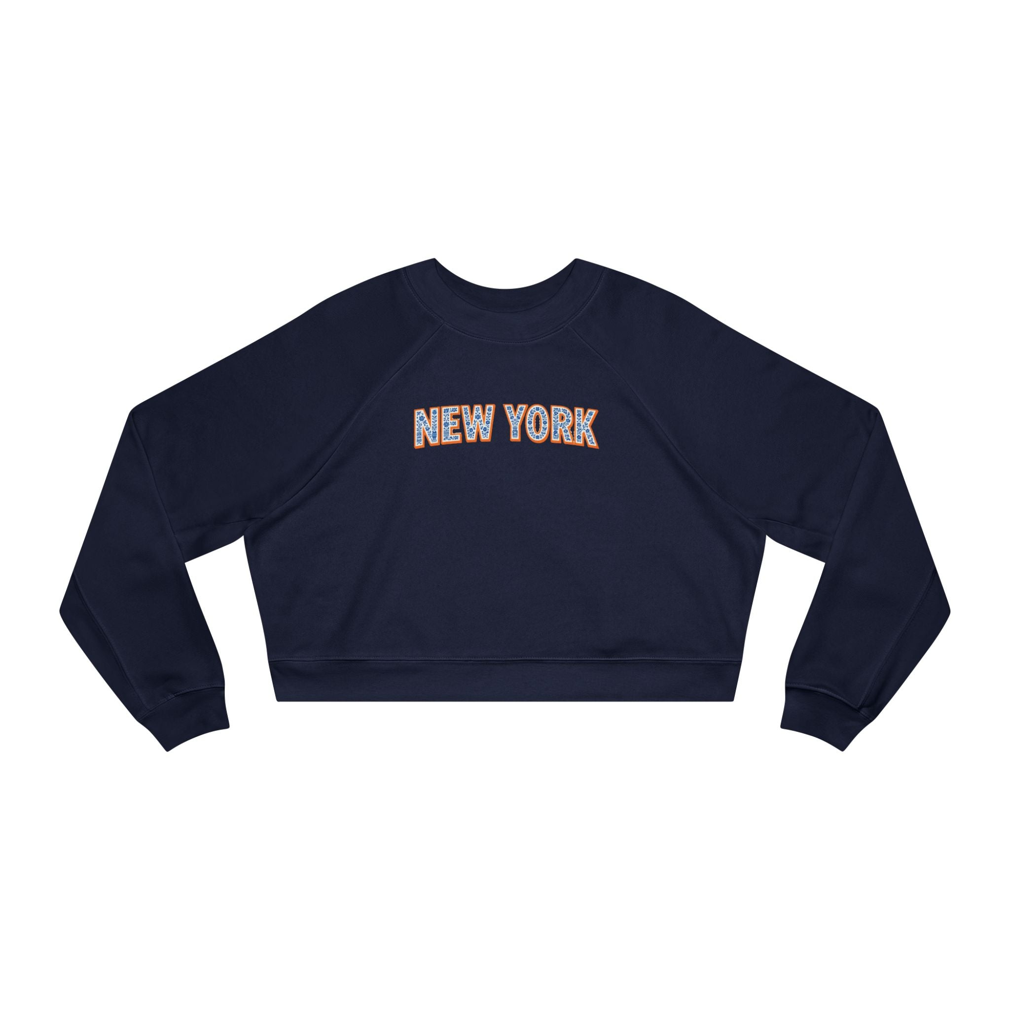 New York Varsity Graphic Women's Fleece Cropped Pullover