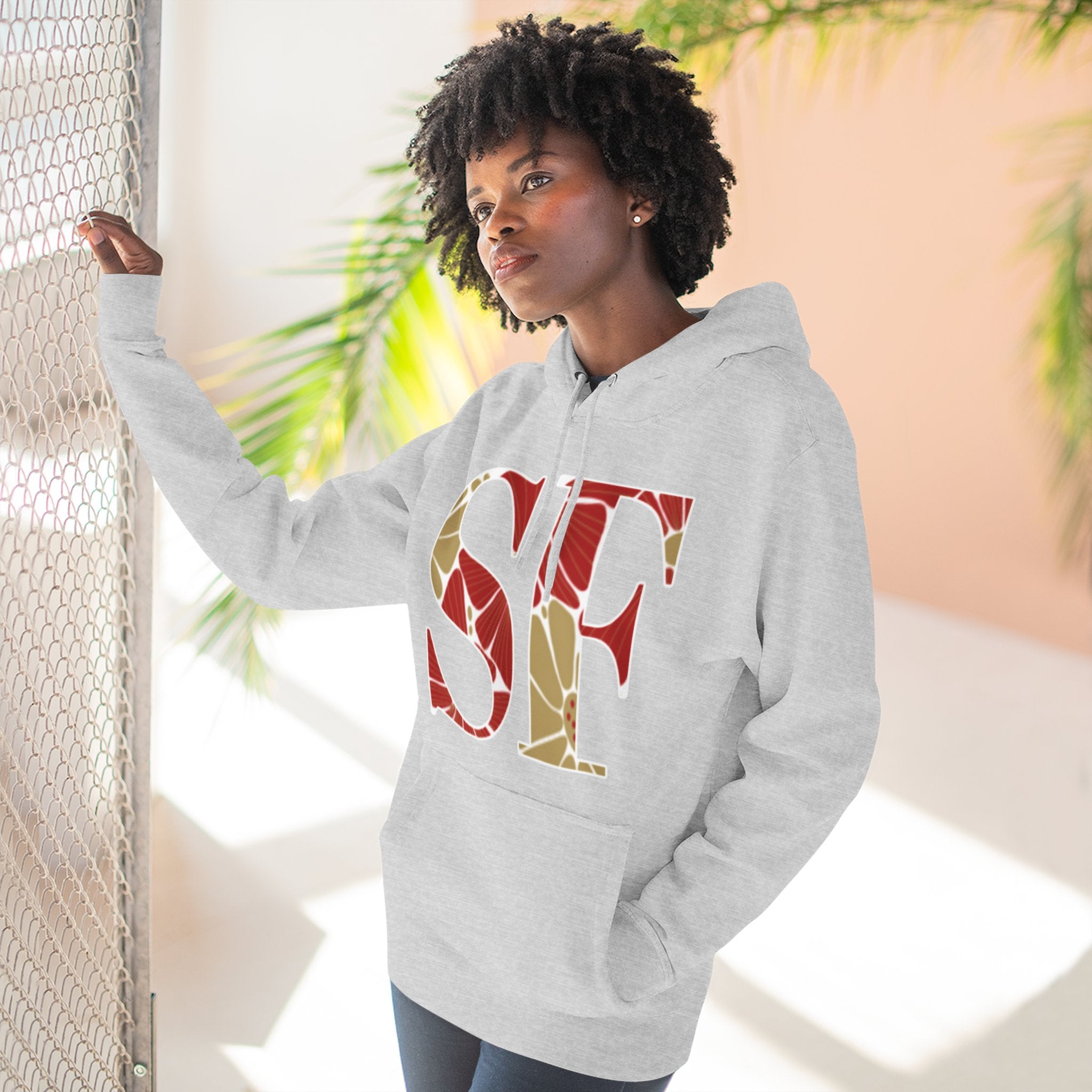 San Francisco Floral Arch Hoodie | Logo Pullover | Football