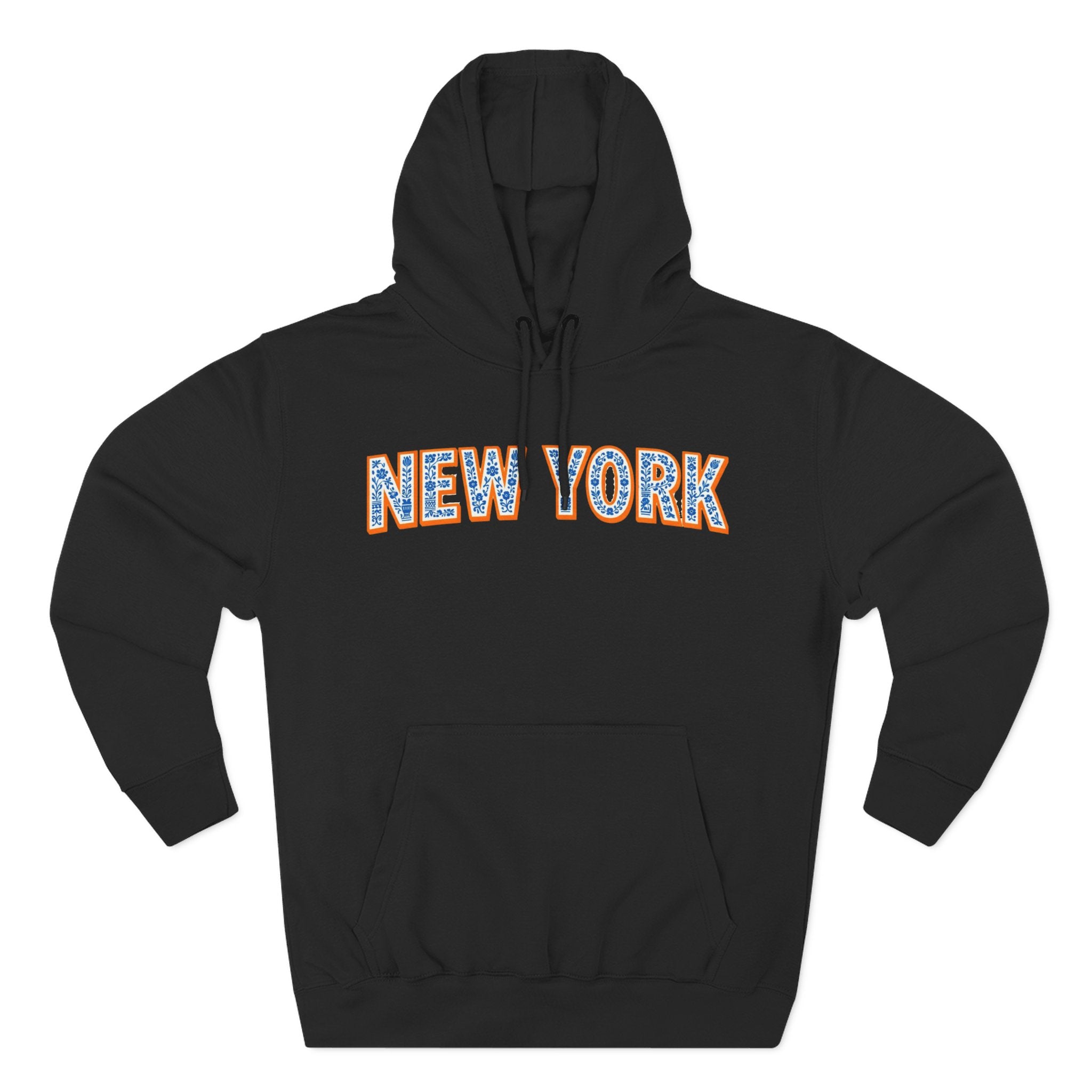 New York Floral Arch Hoodie | Logo Pullover | Baseball, Basketball