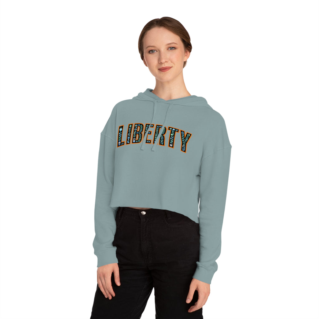 New York Liberty Cropped Hooded Sweatshirt, WNBA