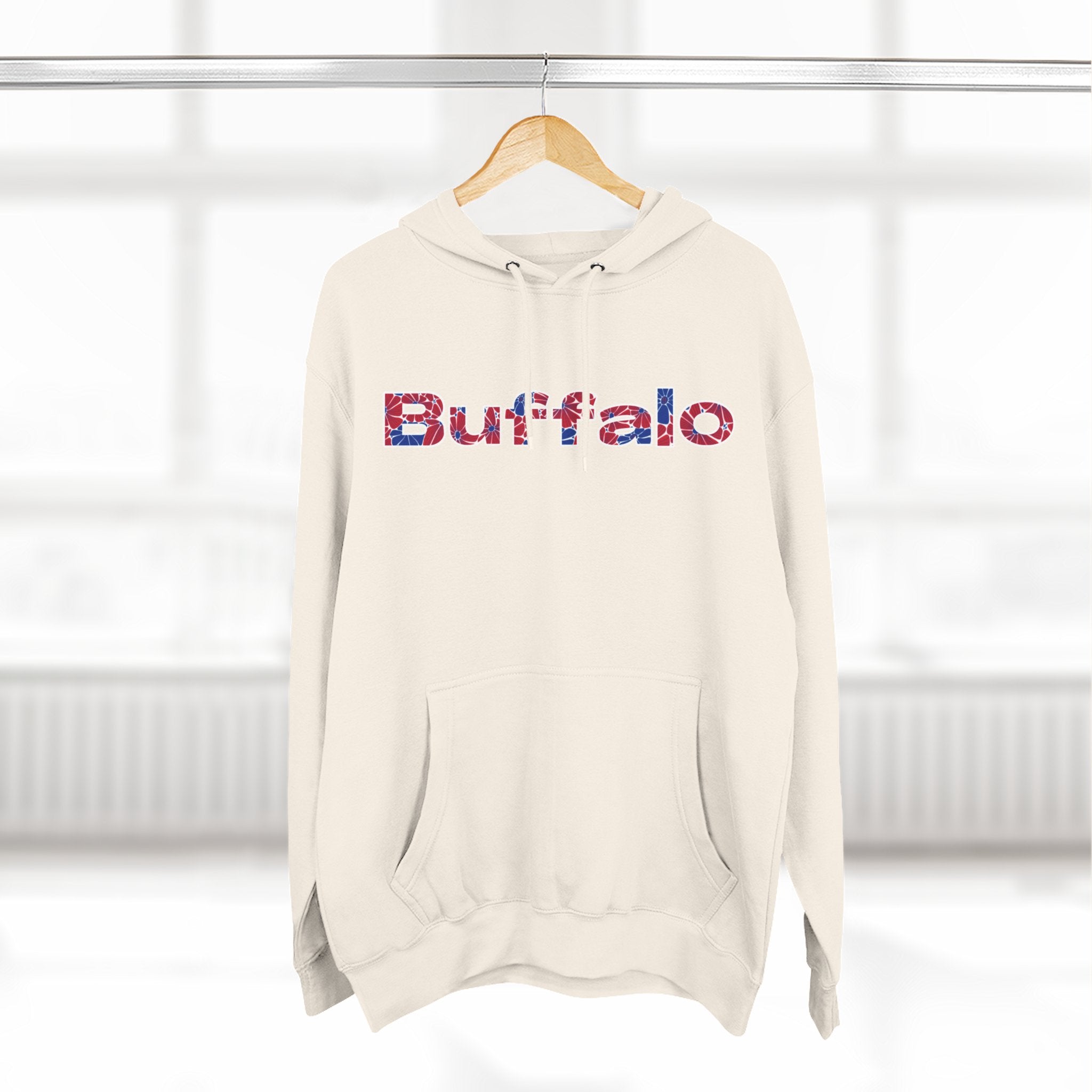 Buffalo Floral Arch Hoodie | Logo Pullover | Football