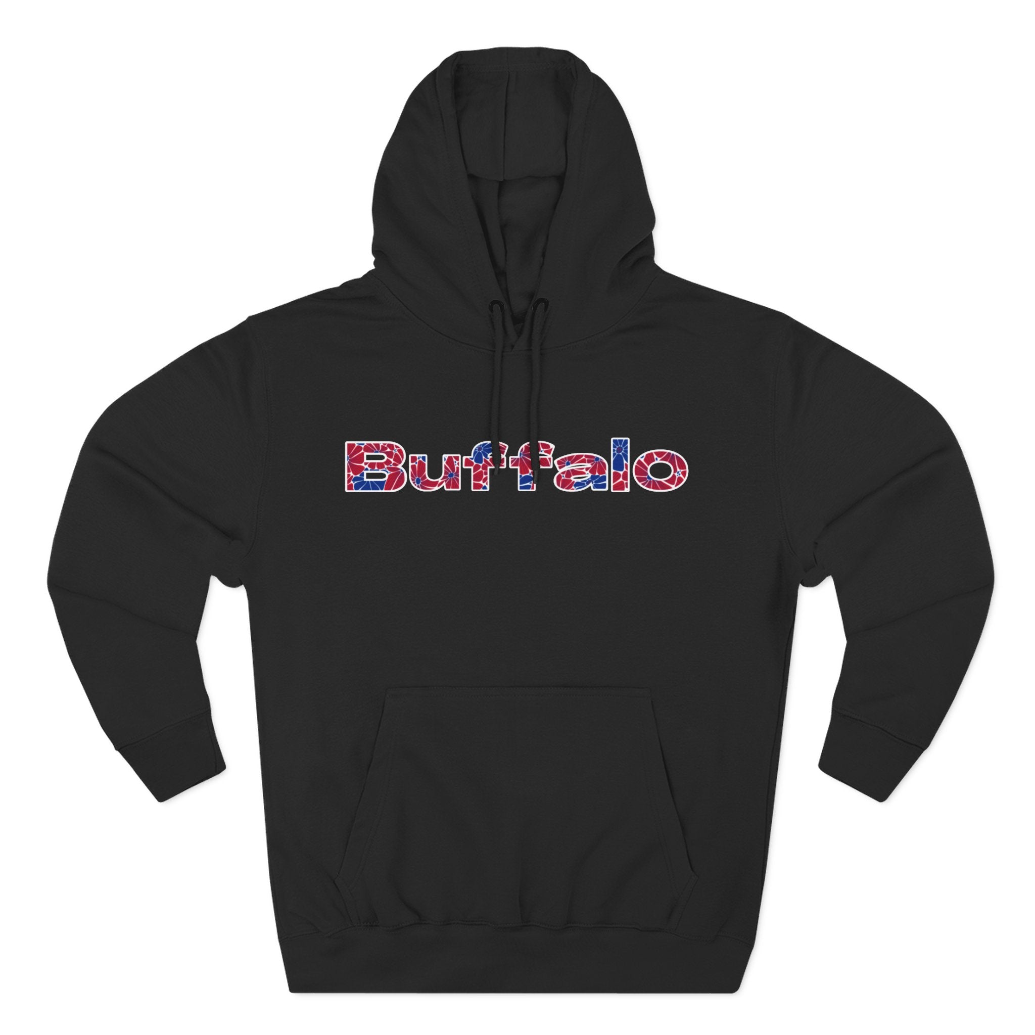 Buffalo Floral Arch Hoodie | Logo Pullover | Football