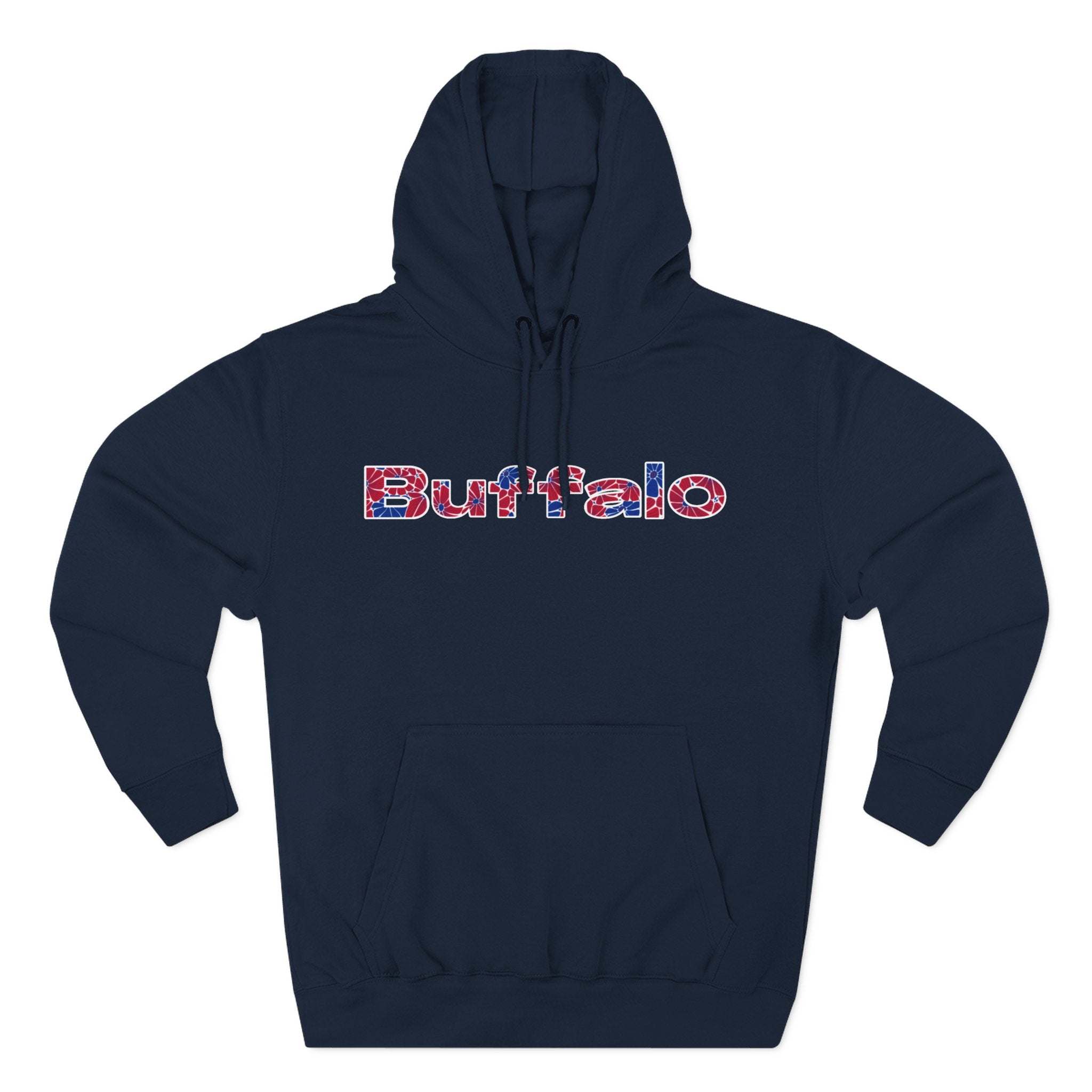 Buffalo Floral Arch Hoodie | Logo Pullover | Football