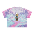 Bob Weir Tie-Dye Crop Tee — Retro Cartoon Graphic
