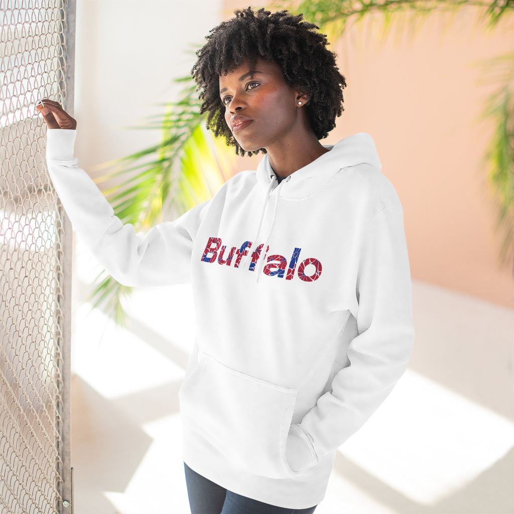 Buffalo Floral Arch Hoodie | Logo Pullover | Football